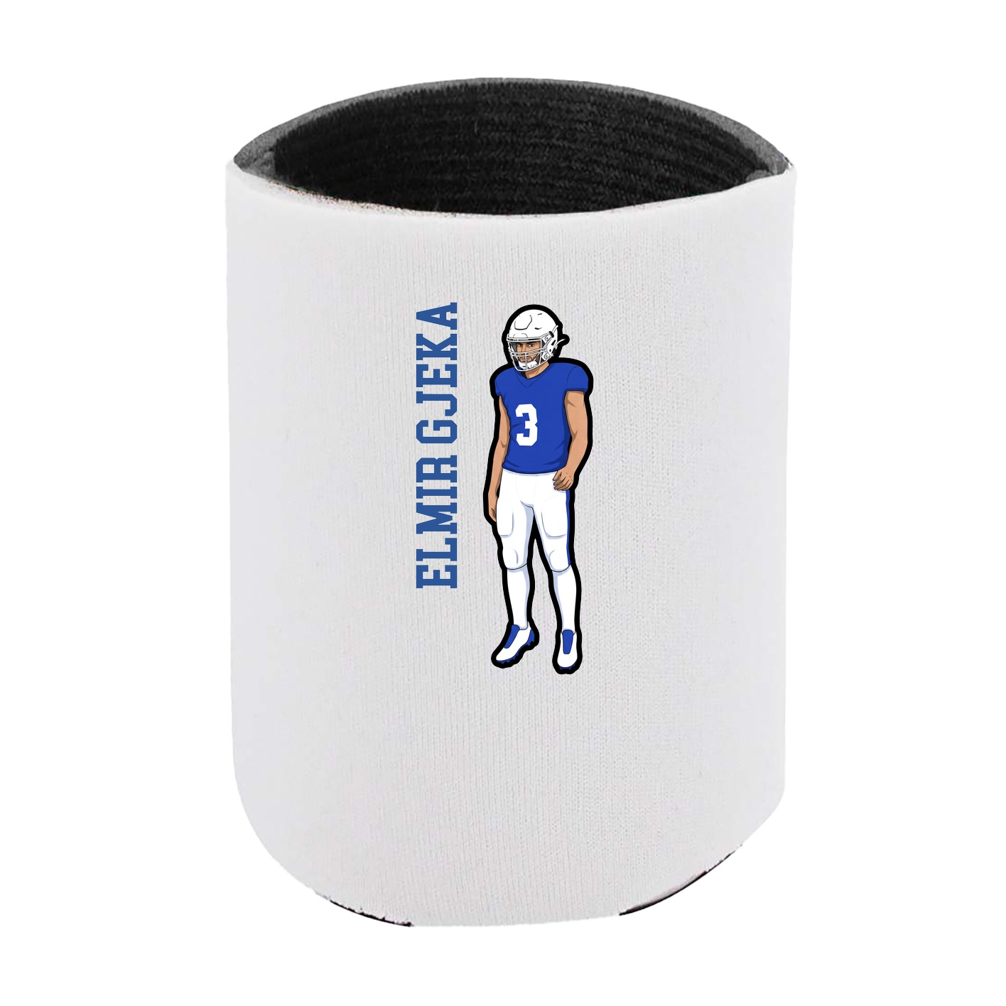 Can Holder — Name Vertical in White