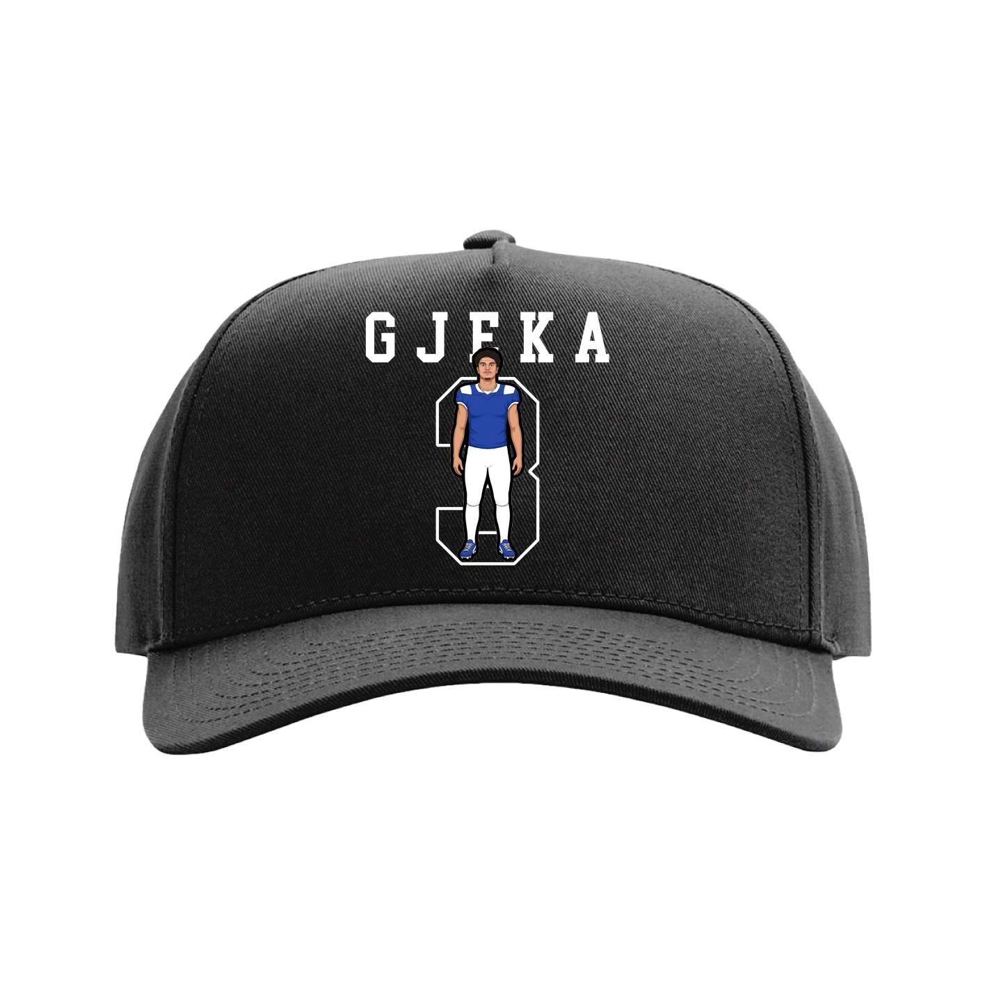 Full Fabric Five-Panel Champ Cap — Shirsey in Black
