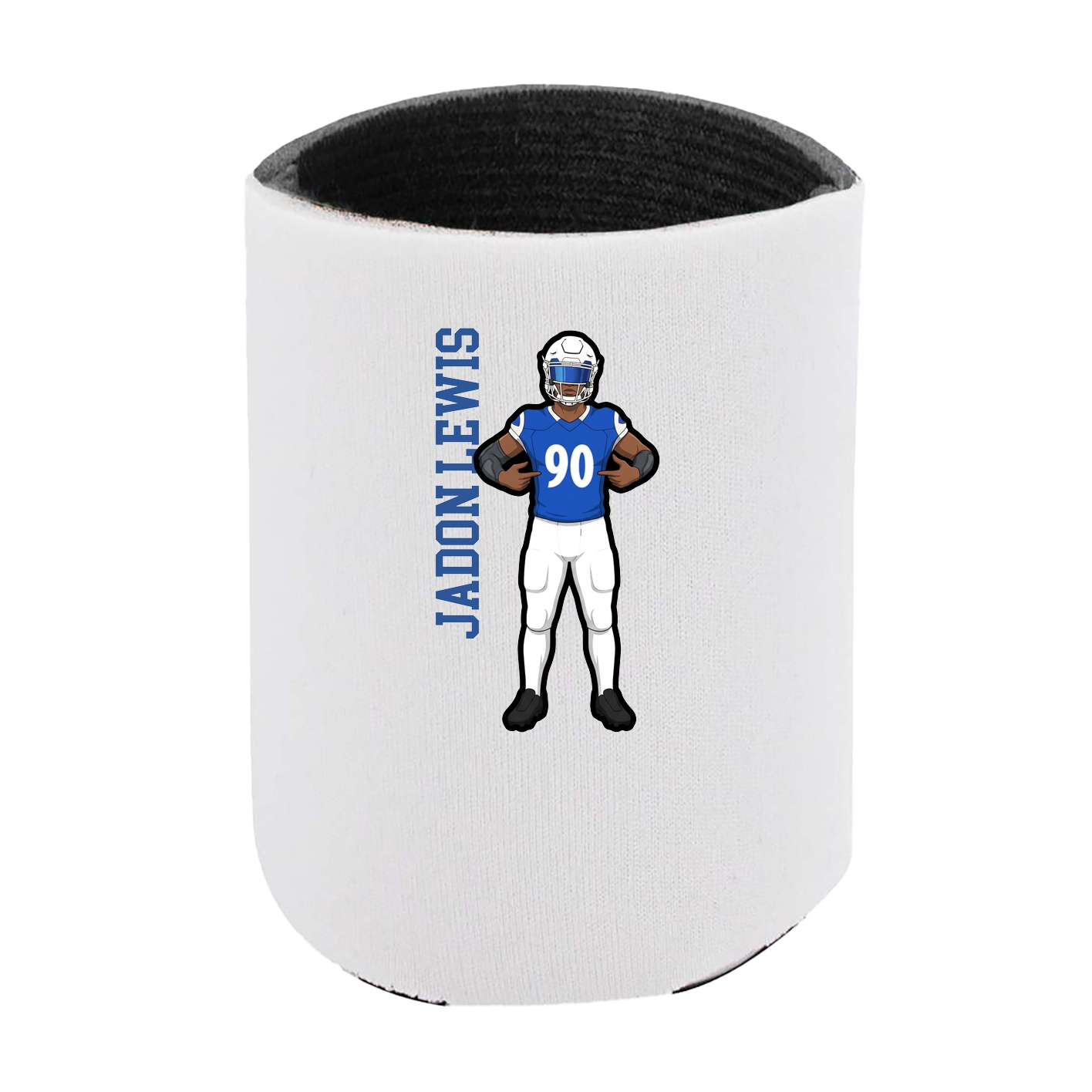 Can Holder — Name Vertical in White