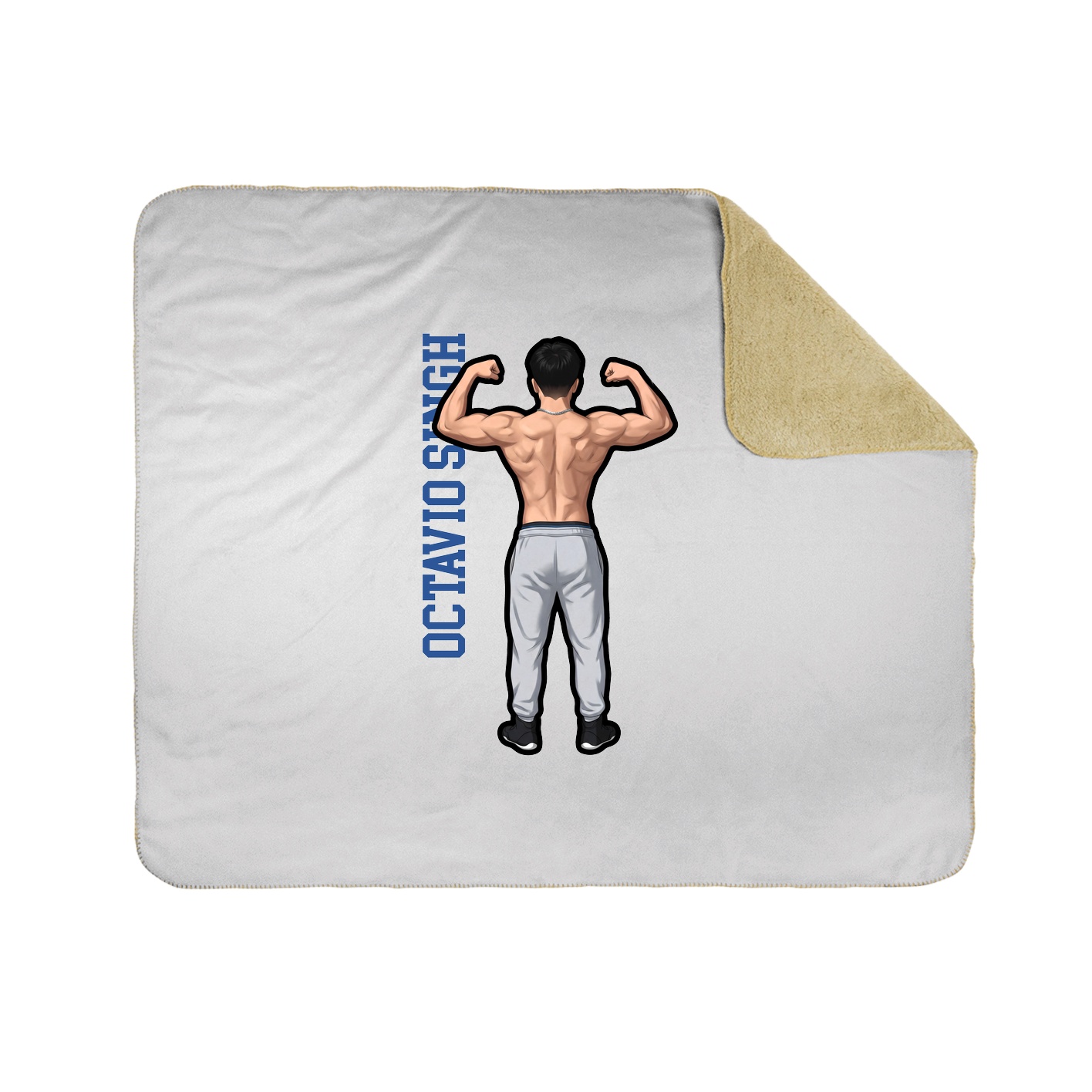 50x60 Sherpa Lined Throw Blanket