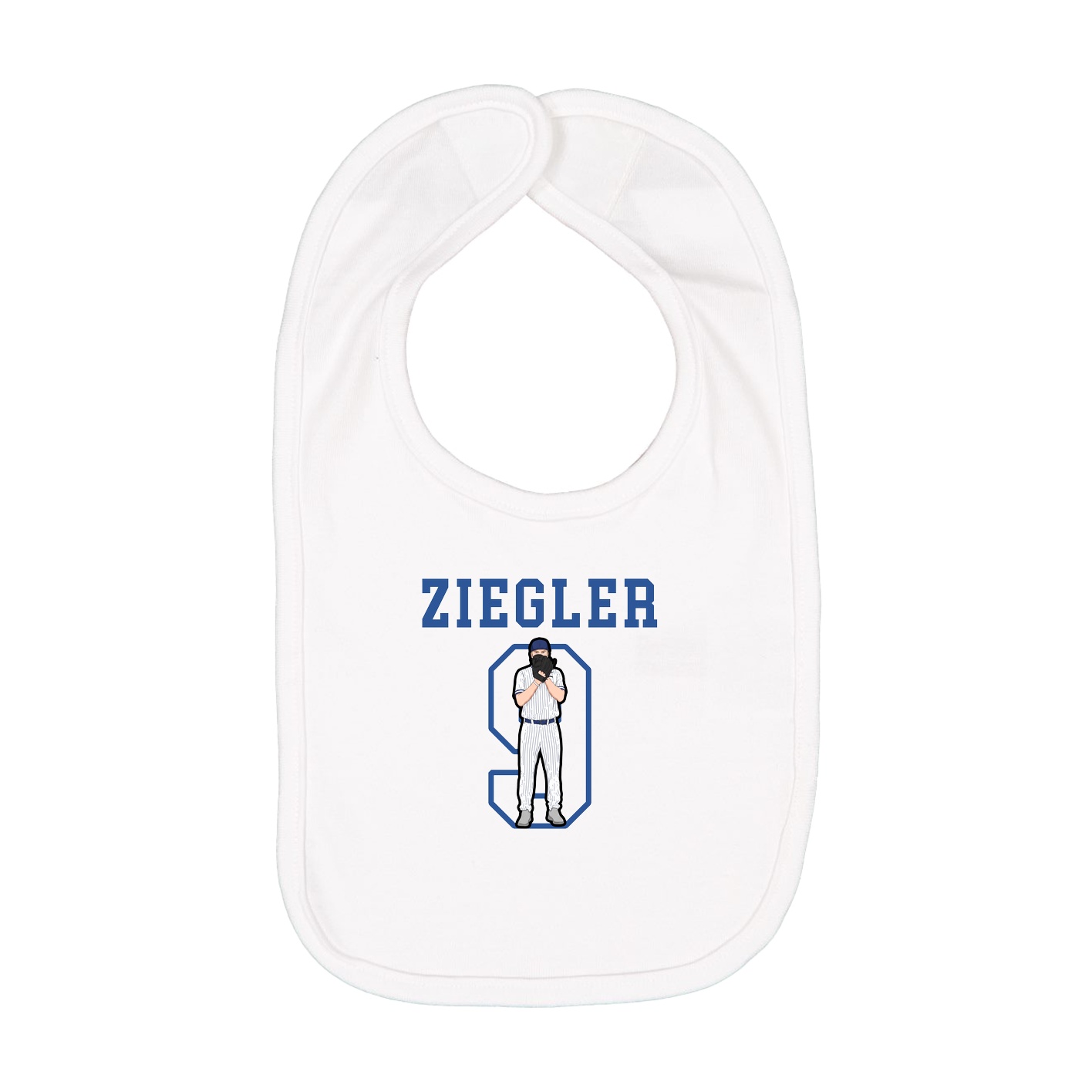 Infant Bib — Shirsey in White