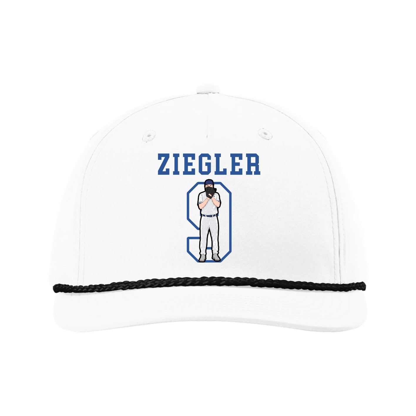 Five-Panel Classic Rope Cap — Shirsey in White