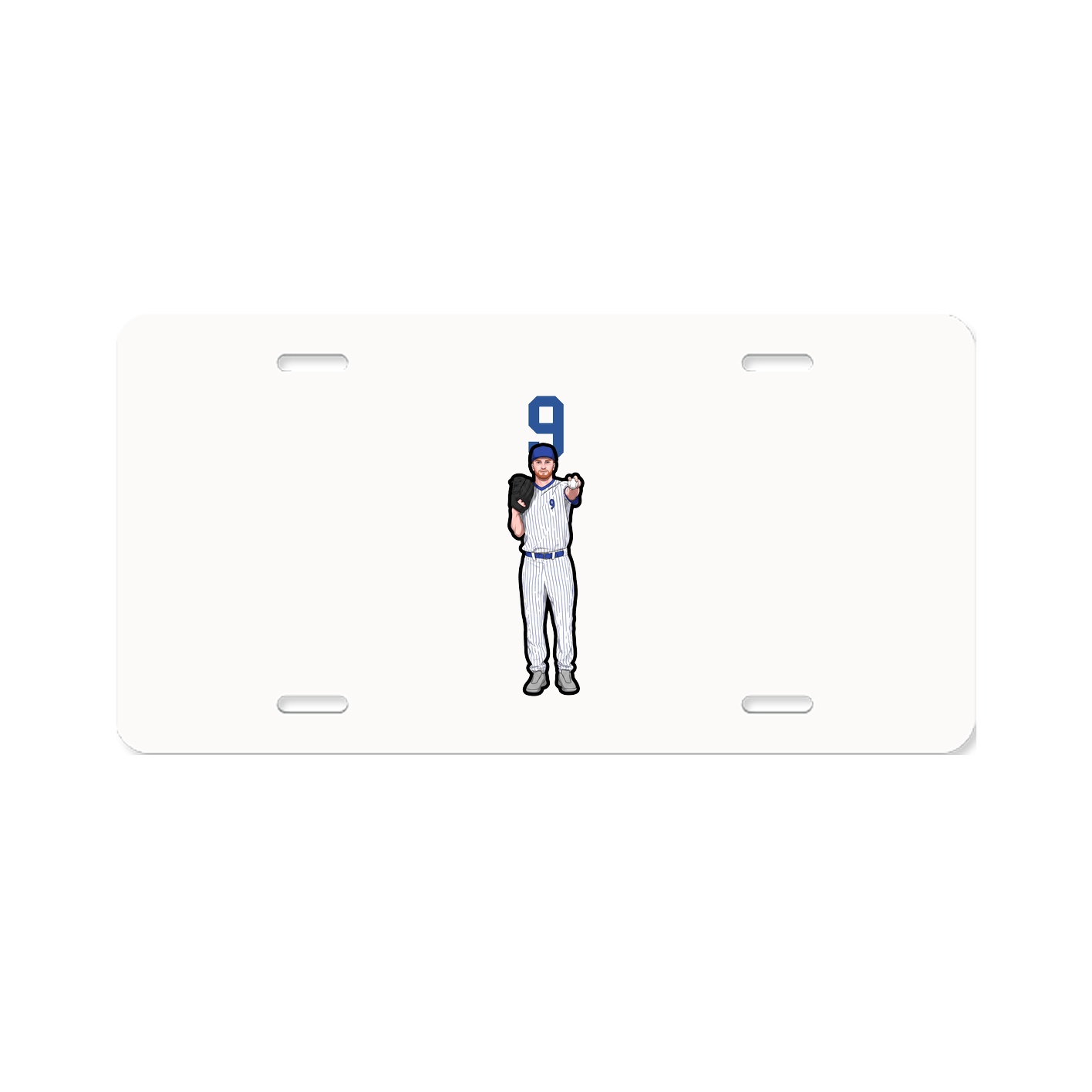 License Plate — Number Top in Classic