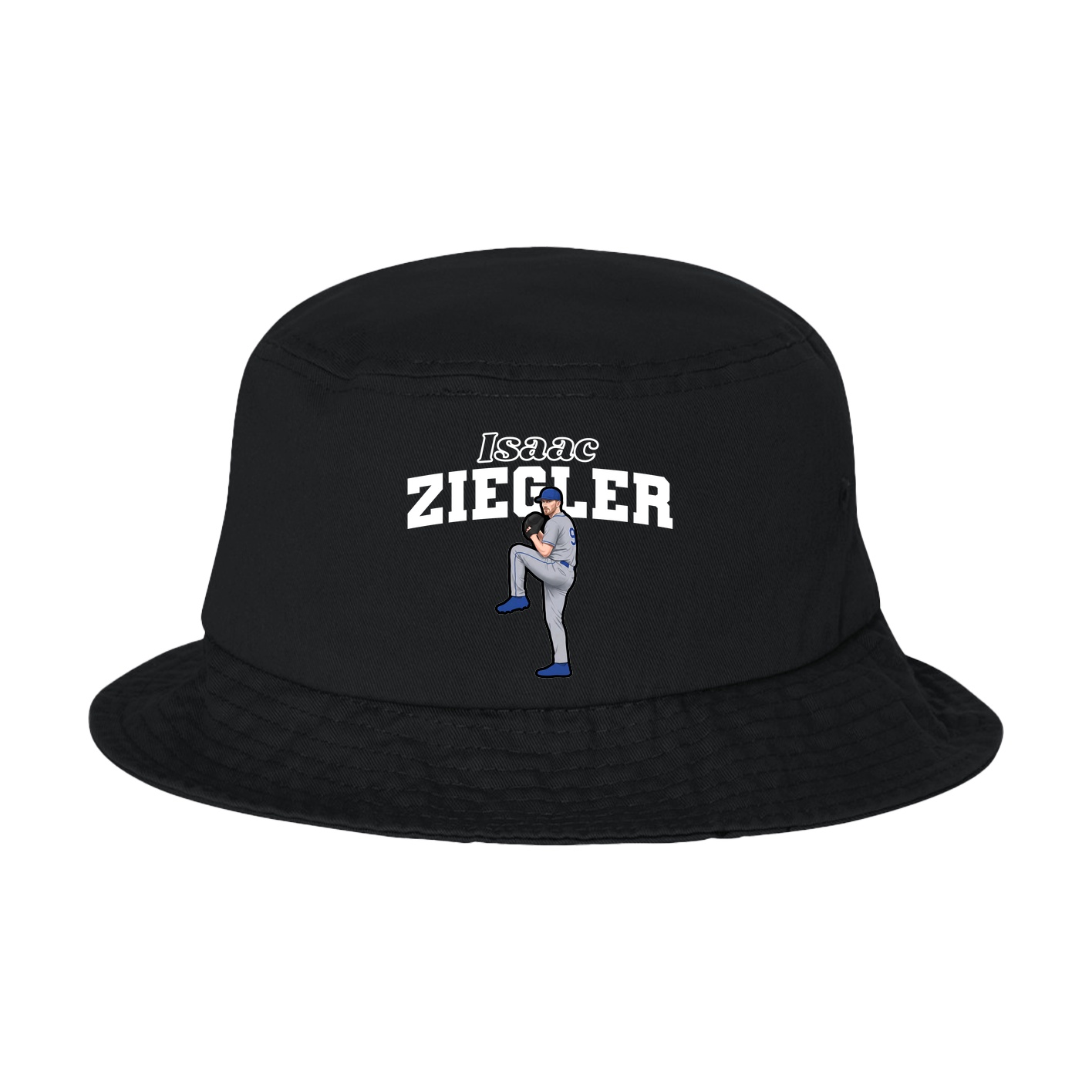 Bucket Cap — Name Arch in Black