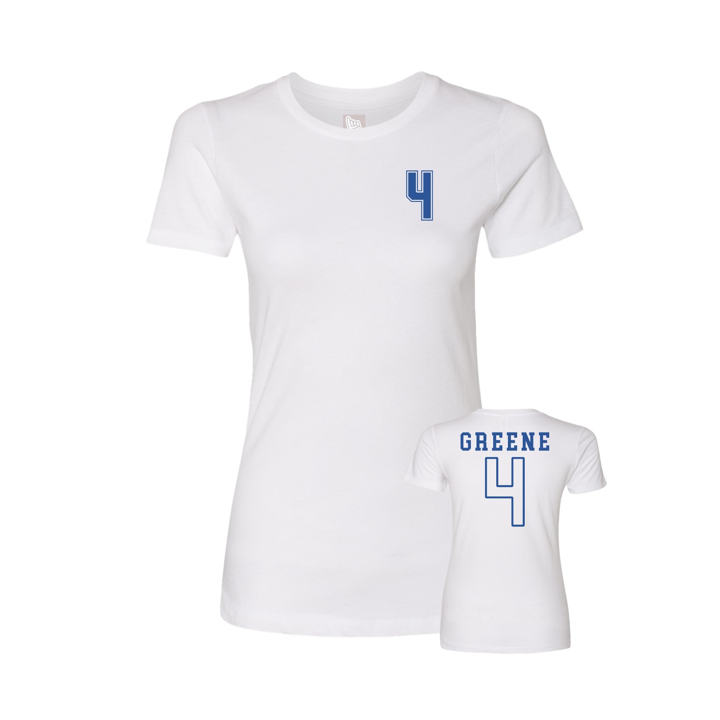 Womens Tee — Chest Back in White
