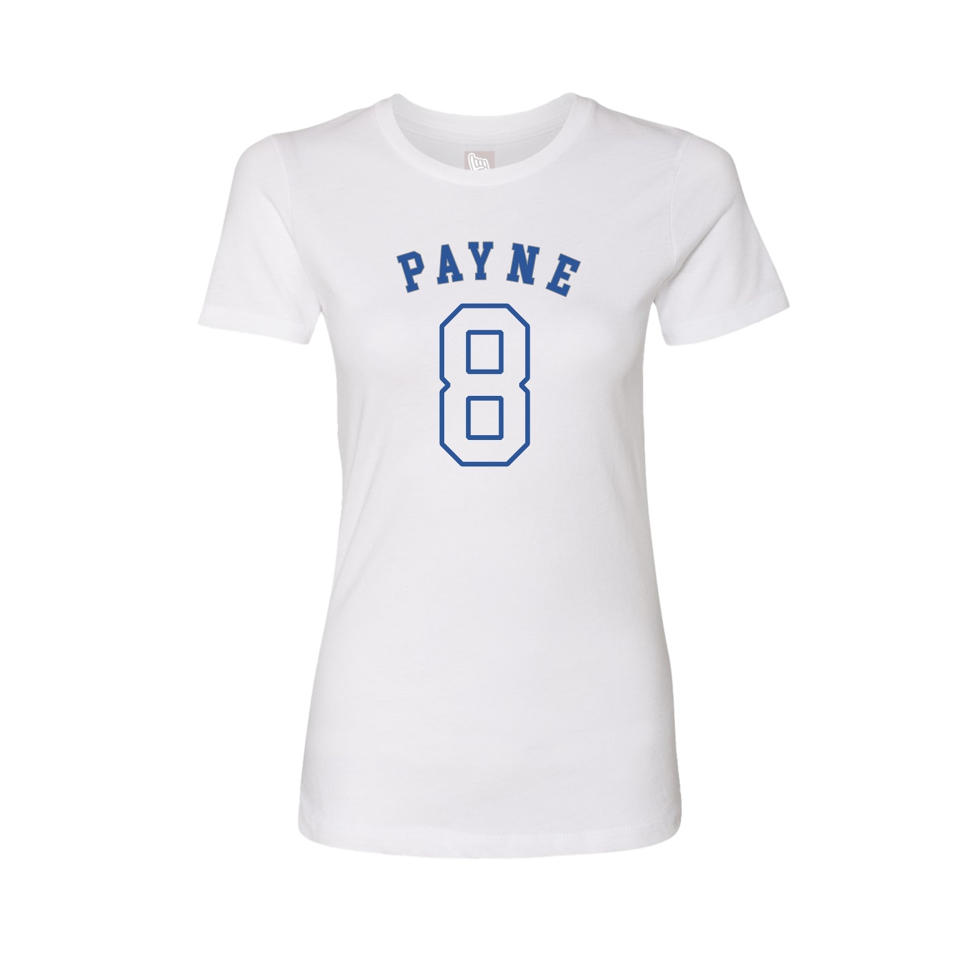 Fitted Women's Tee — Shirsey Arch in White