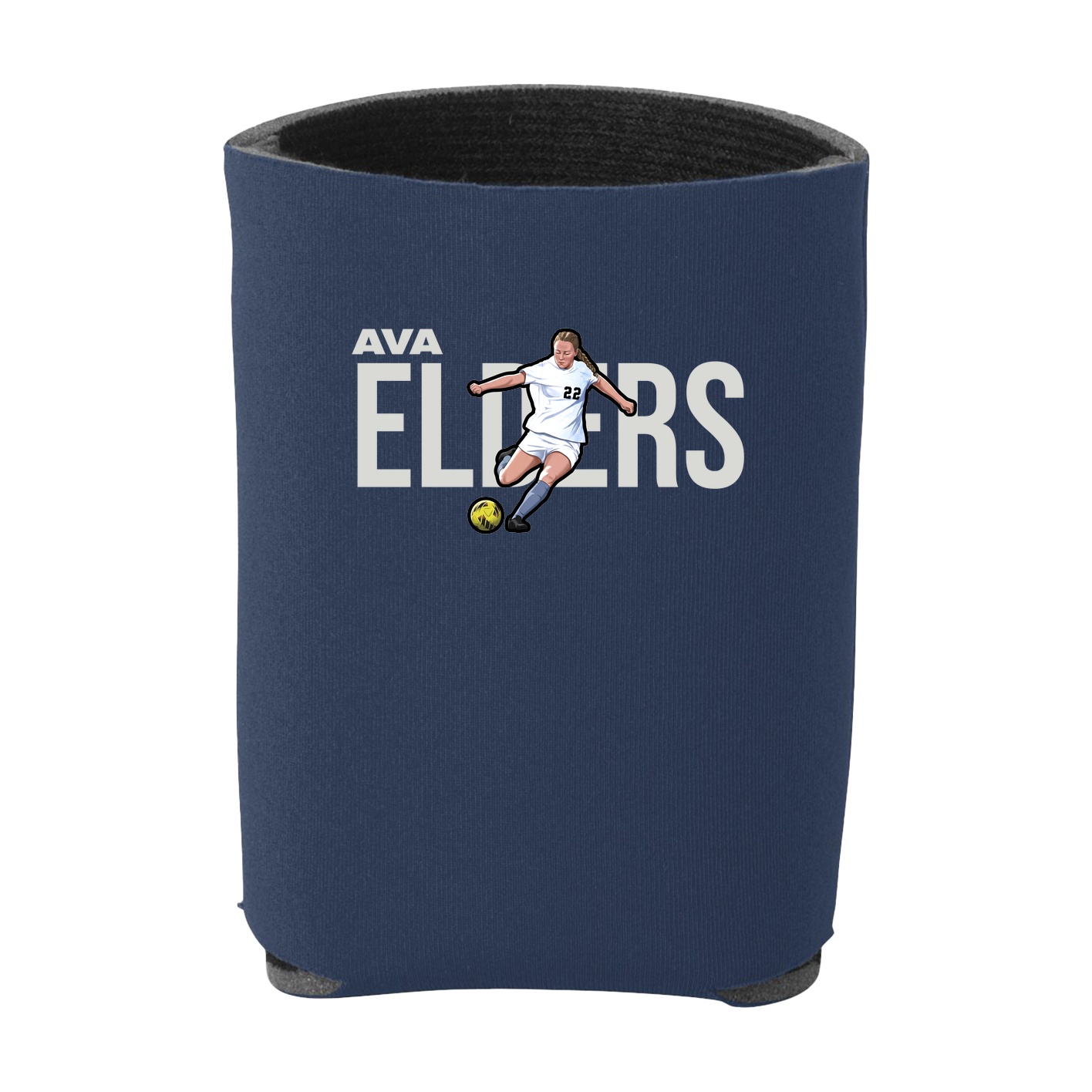 Can Holder — Player Name in Navy