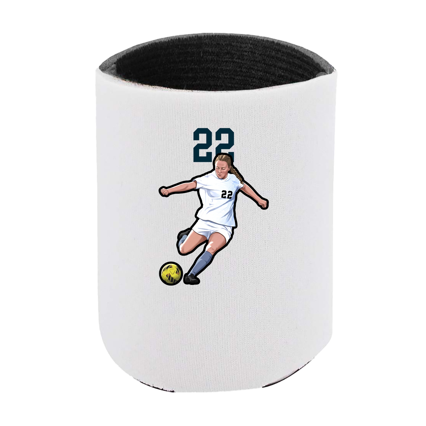 Can Holder — Number Top in White