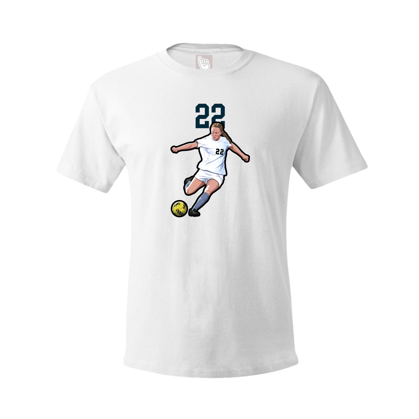 Tee — Number Top in White