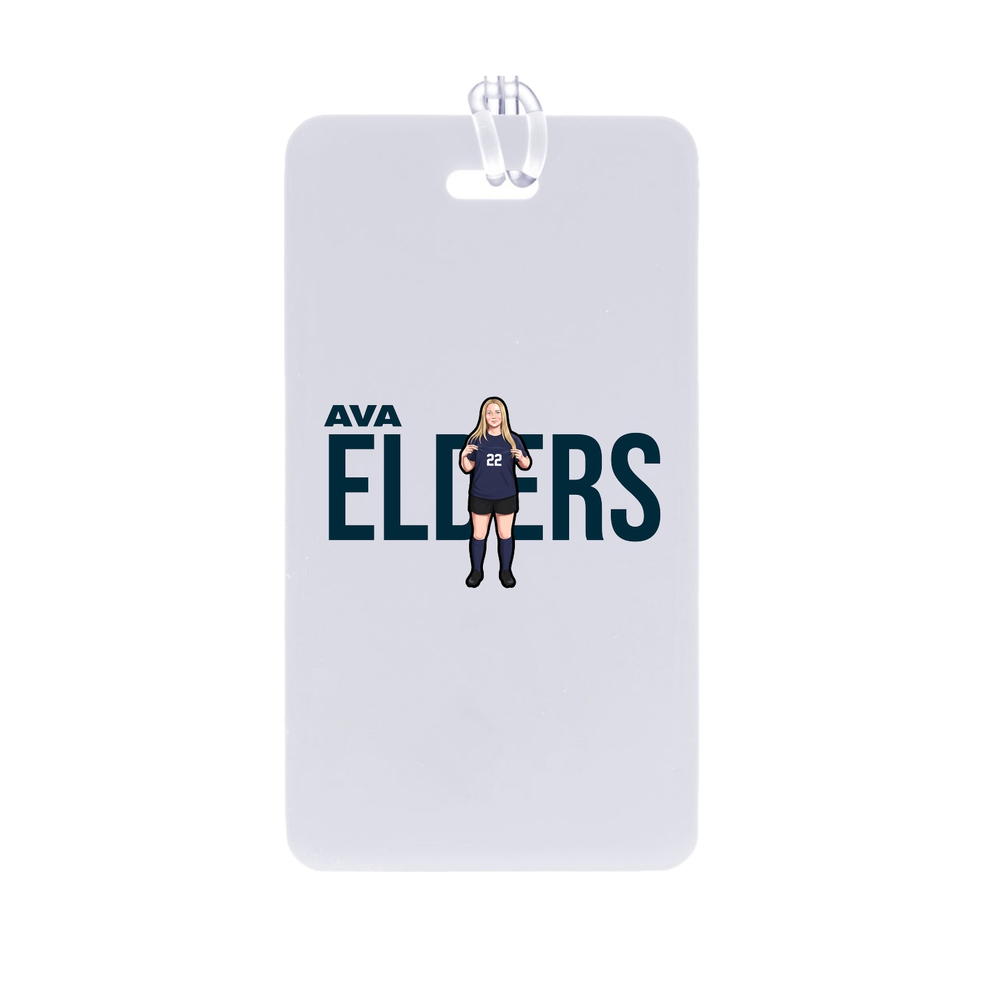 Bag Tag — Player Name in Classic