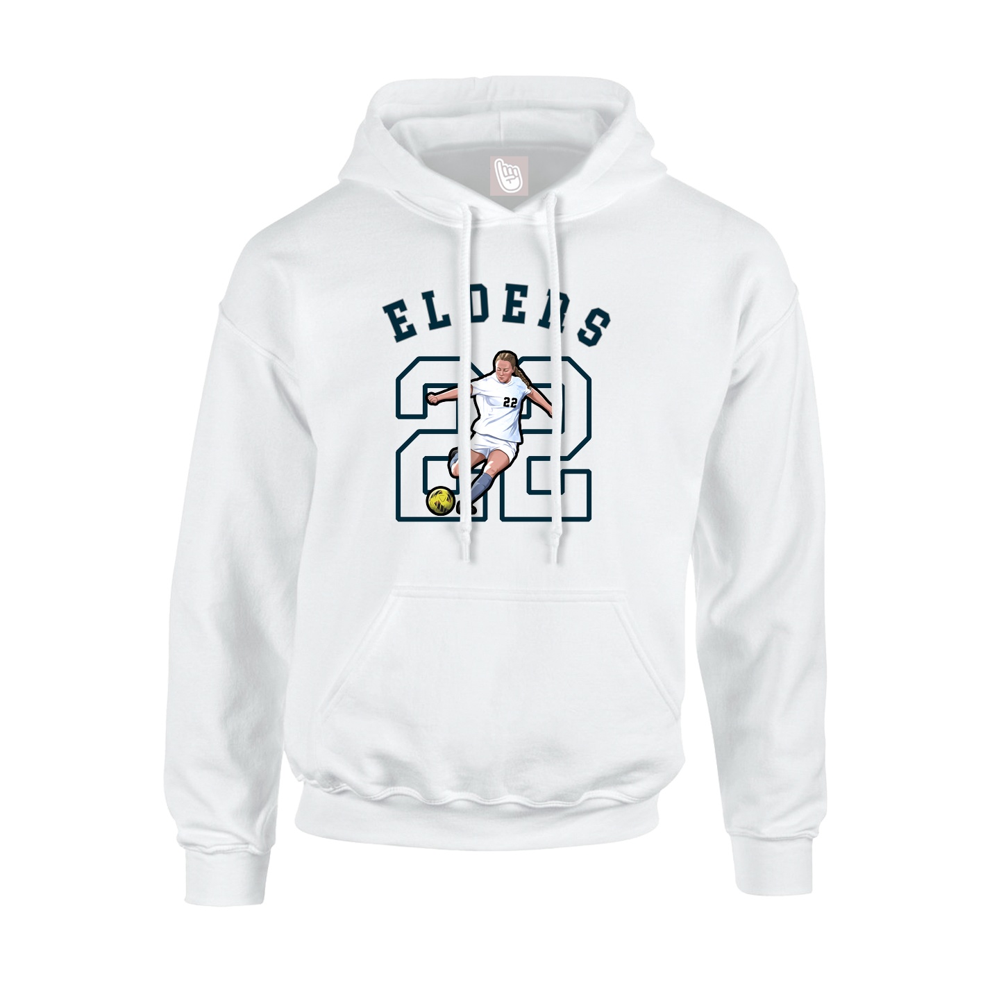 Hoodie — Shirsey Arch in White