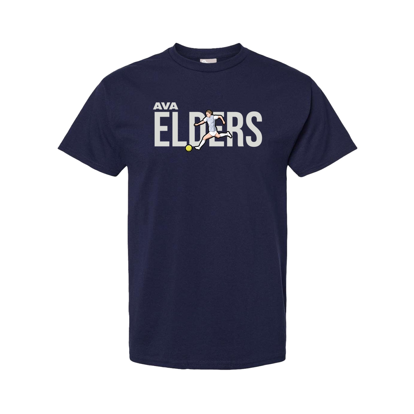 Tee — Player Name in Navy