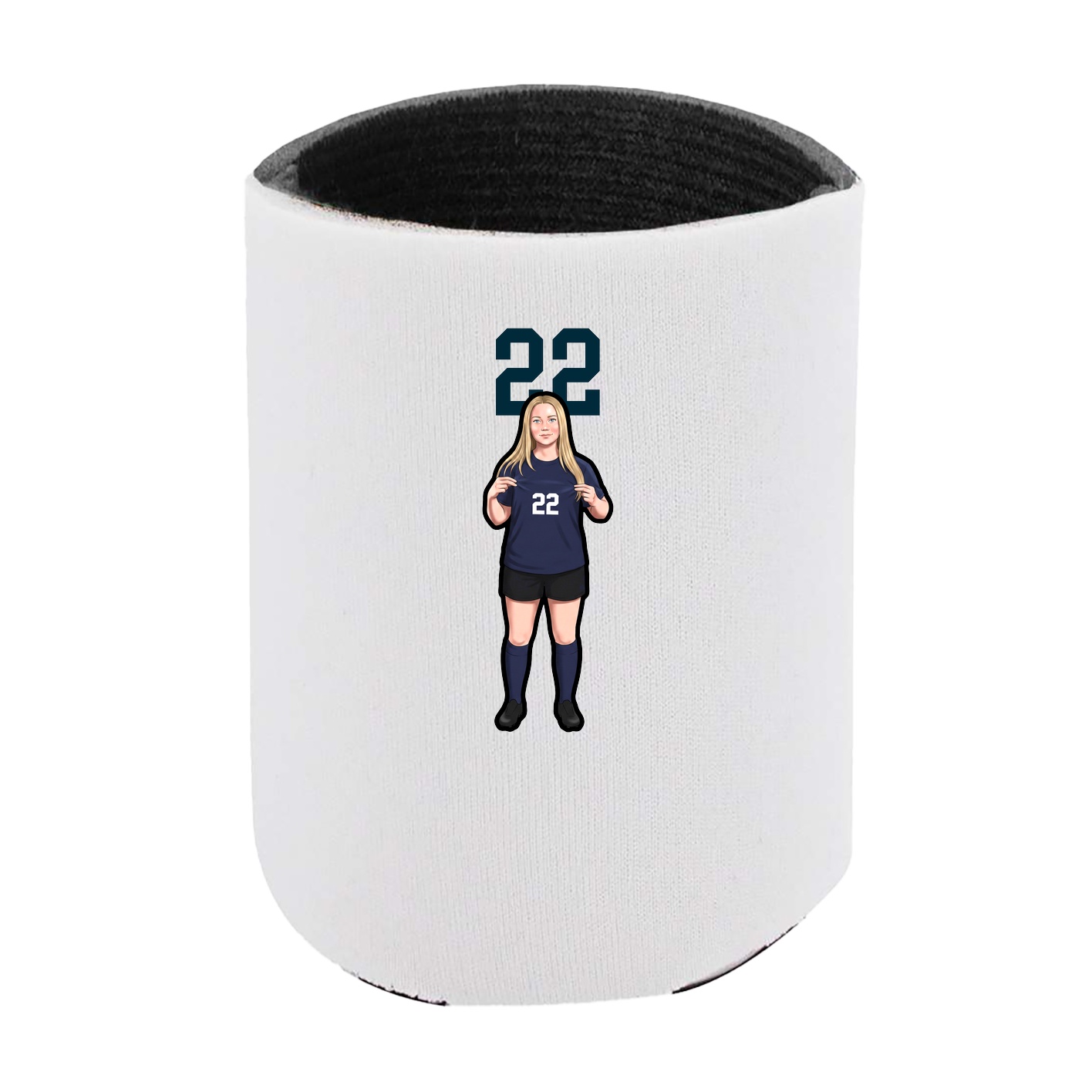 Can Holder — Number Top in White