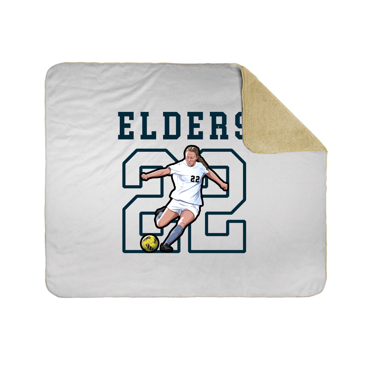Throw Blanket — Shirsey in White