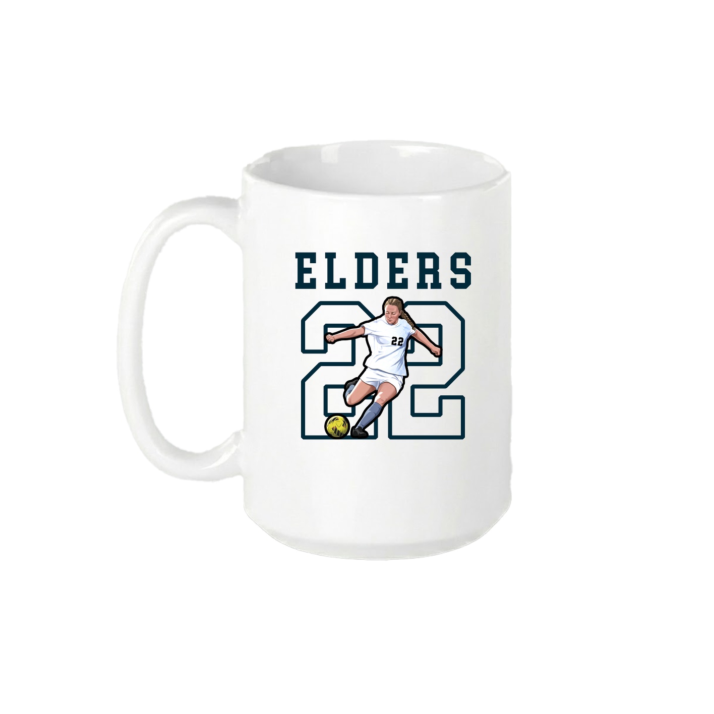 15oz Coffee Mug — Shirsey in White