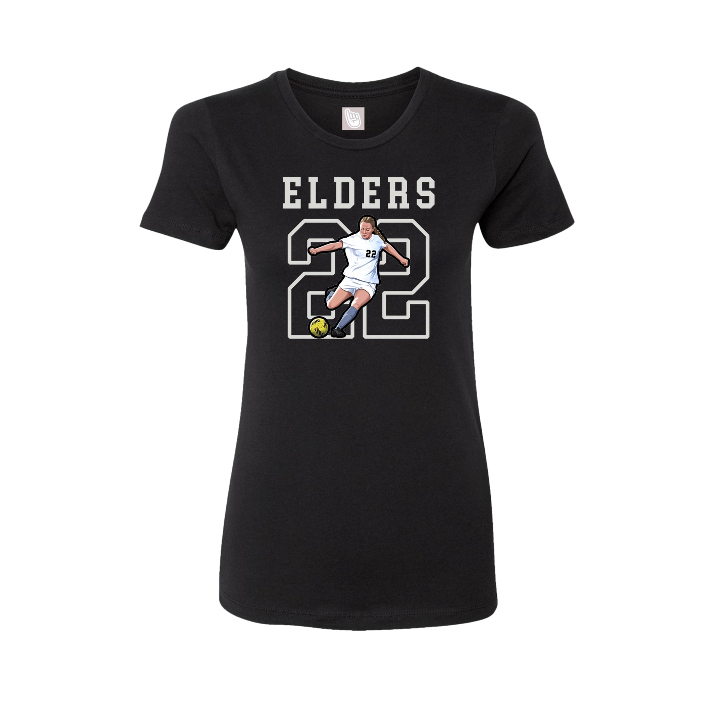 Fitted Women's Tee — Shirsey in Black