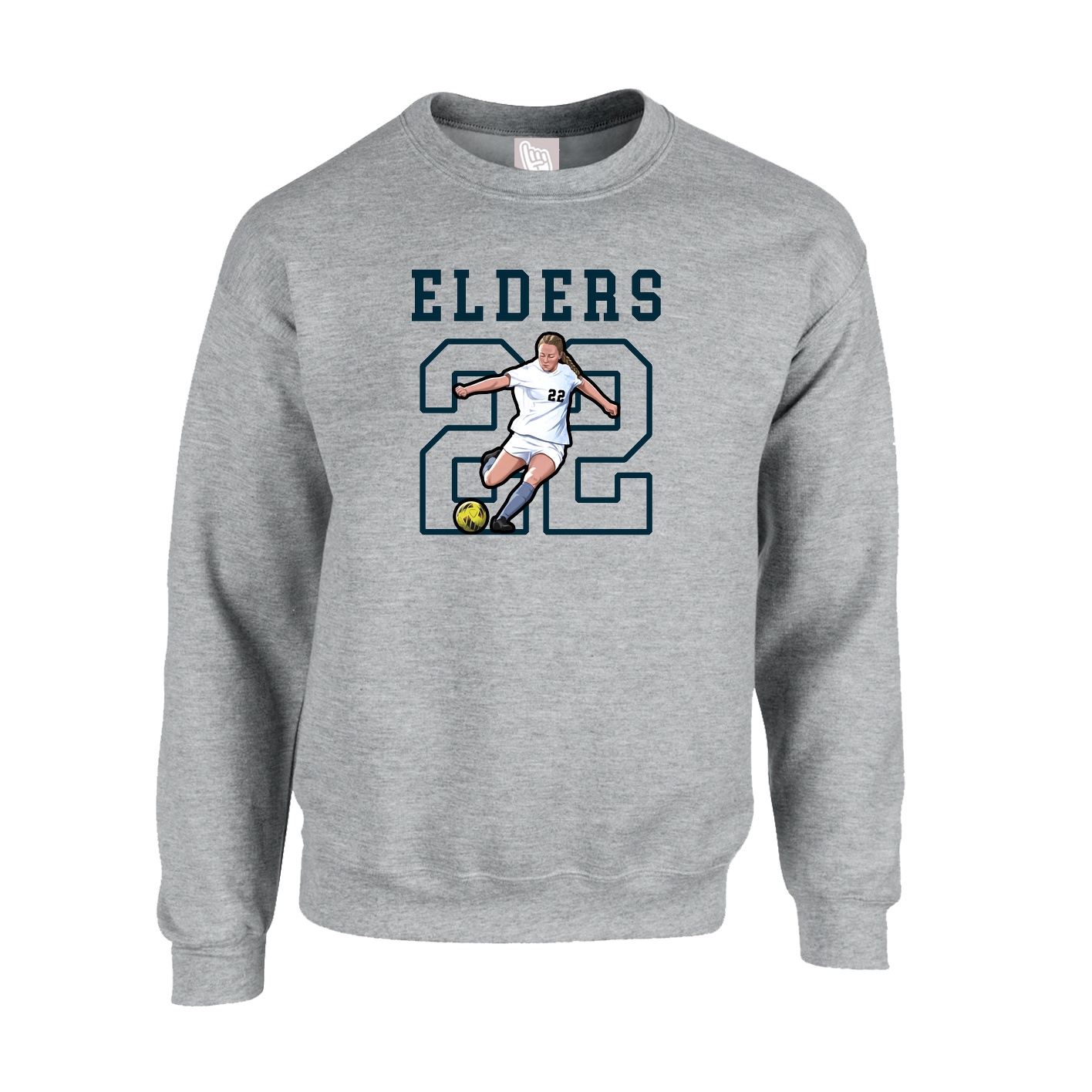 Fleece Crew — Shirsey in Grey
