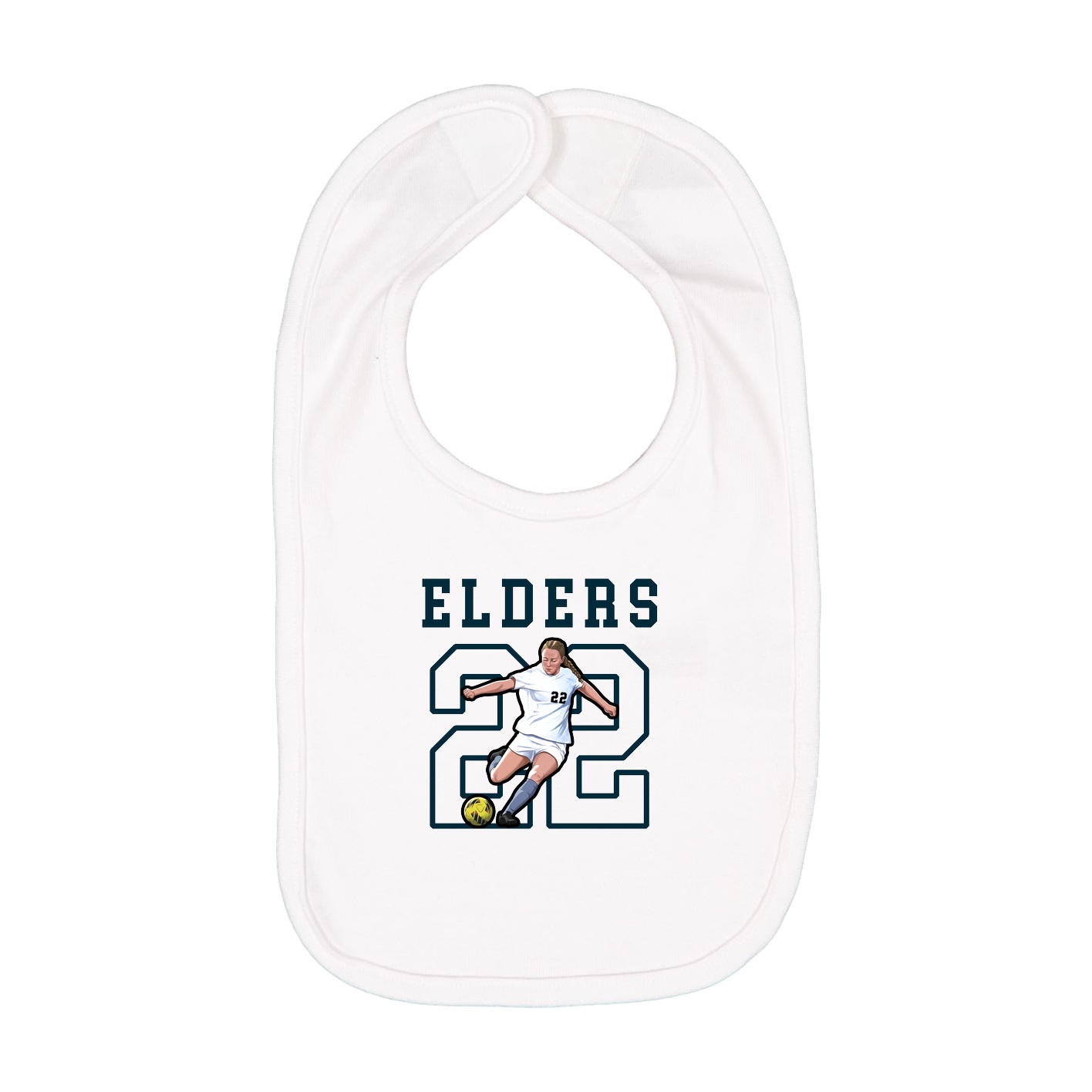 Infant Bib — Shirsey in White