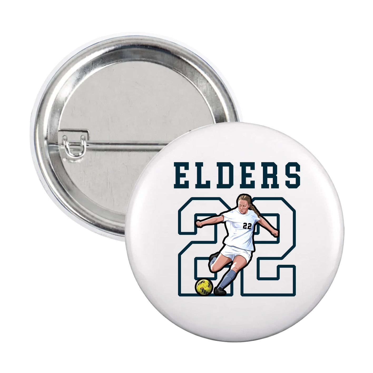 Game Day Button — Shirsey in White