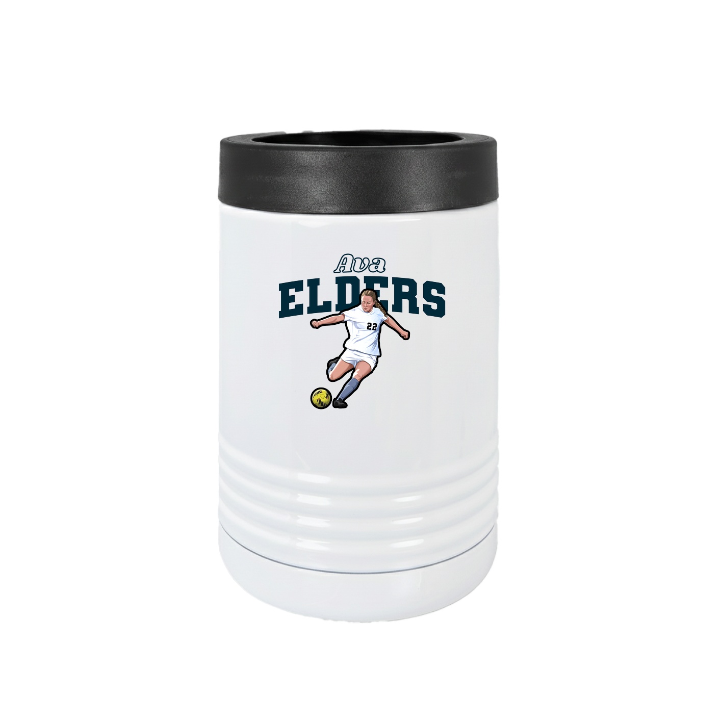 Beverage Holder — Name Arch in White