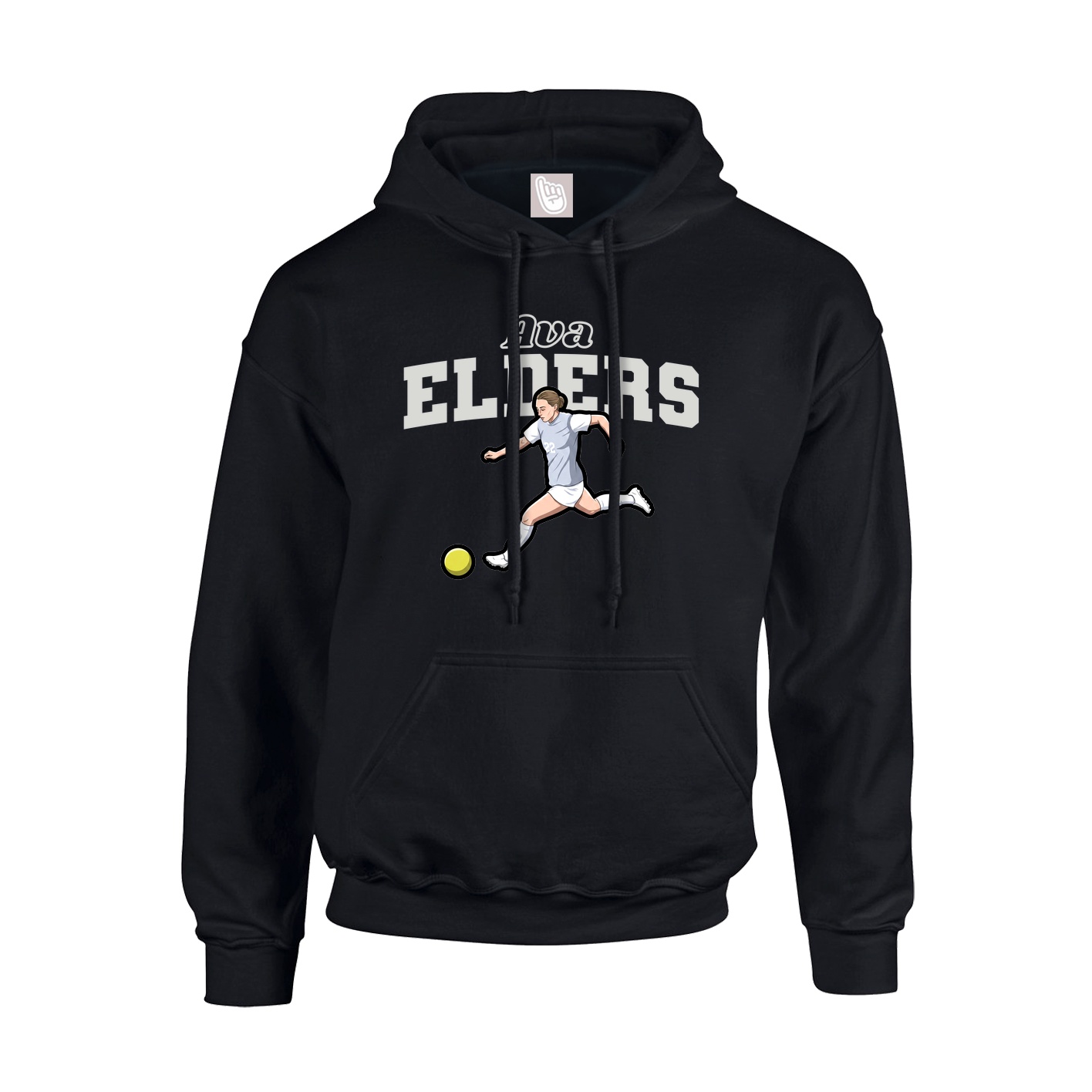 Hoodie — Name Arch in Black