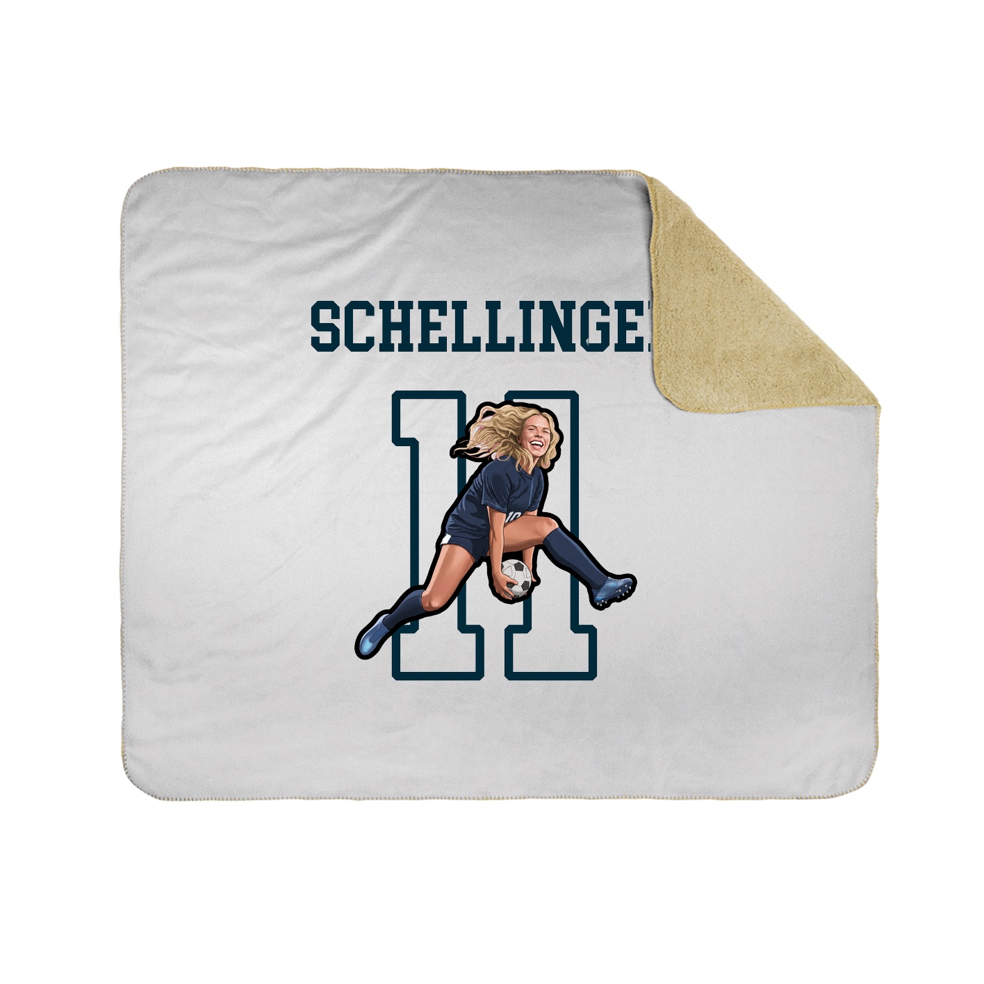 Throw Blanket — Shirsey in White