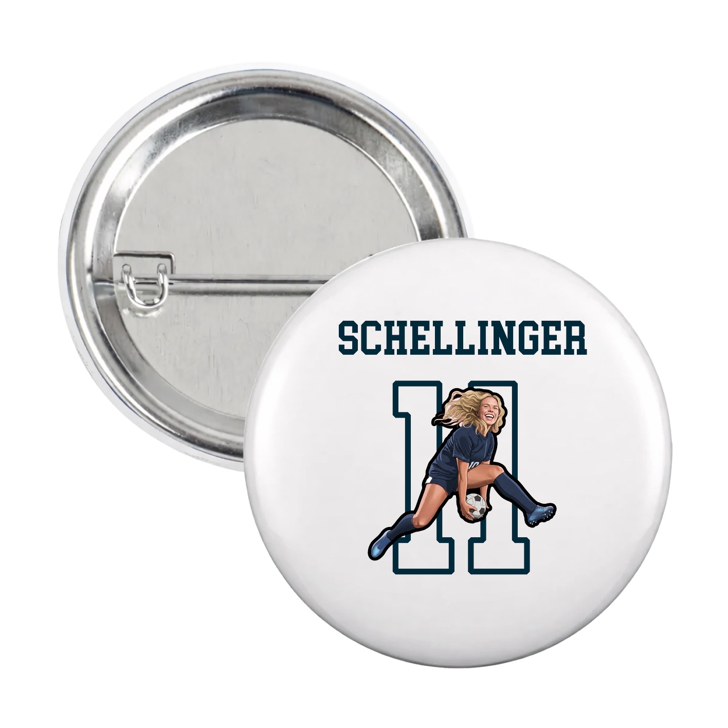 Game Day Button — Shirsey in White