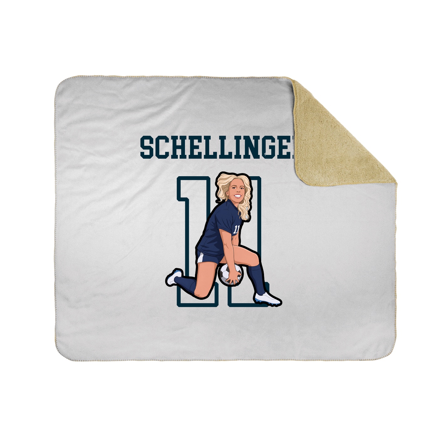 Throw Blanket — Shirsey in White