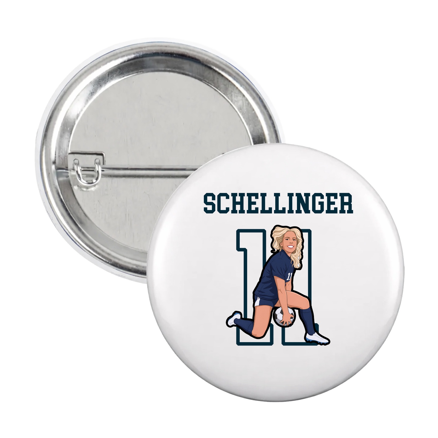 Game Day Button — Shirsey in White
