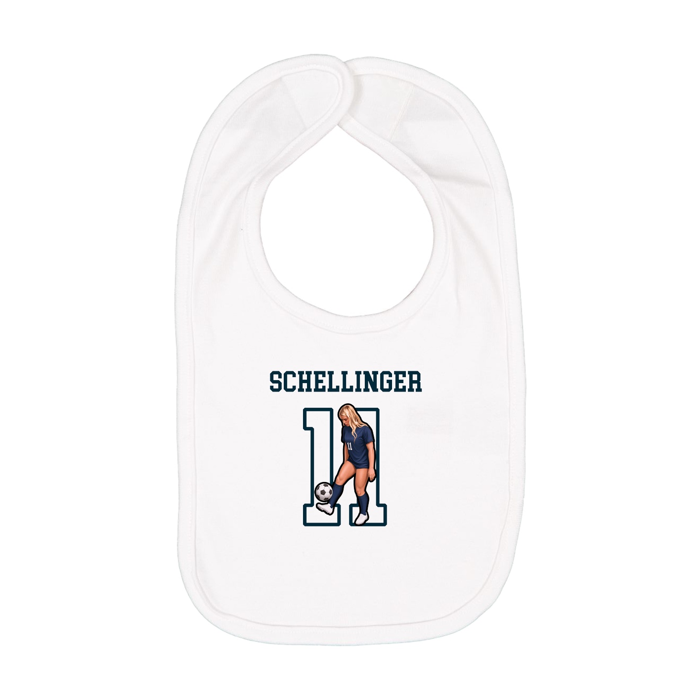 Infant Bib — Shirsey in White