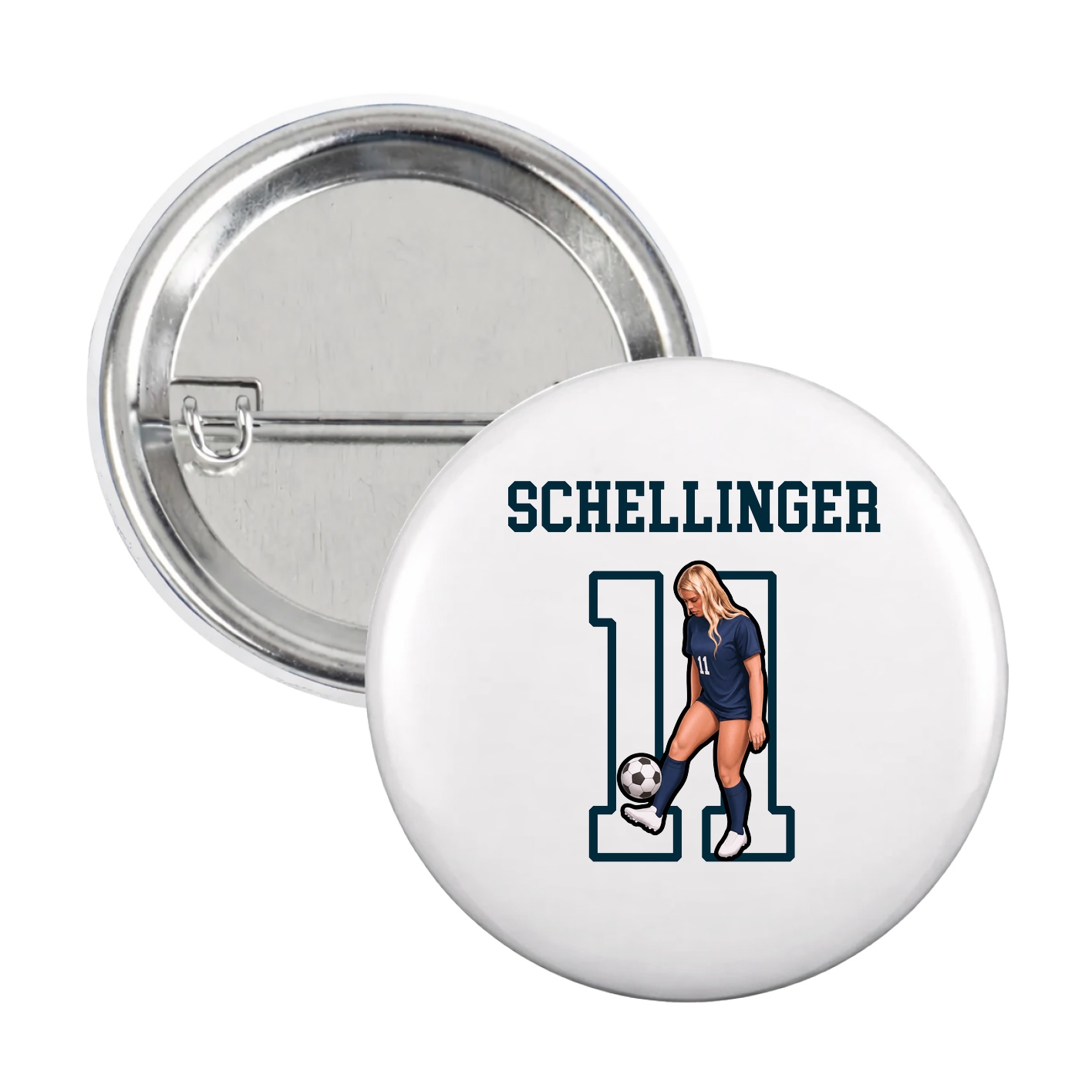 Game Day Button — Shirsey in White