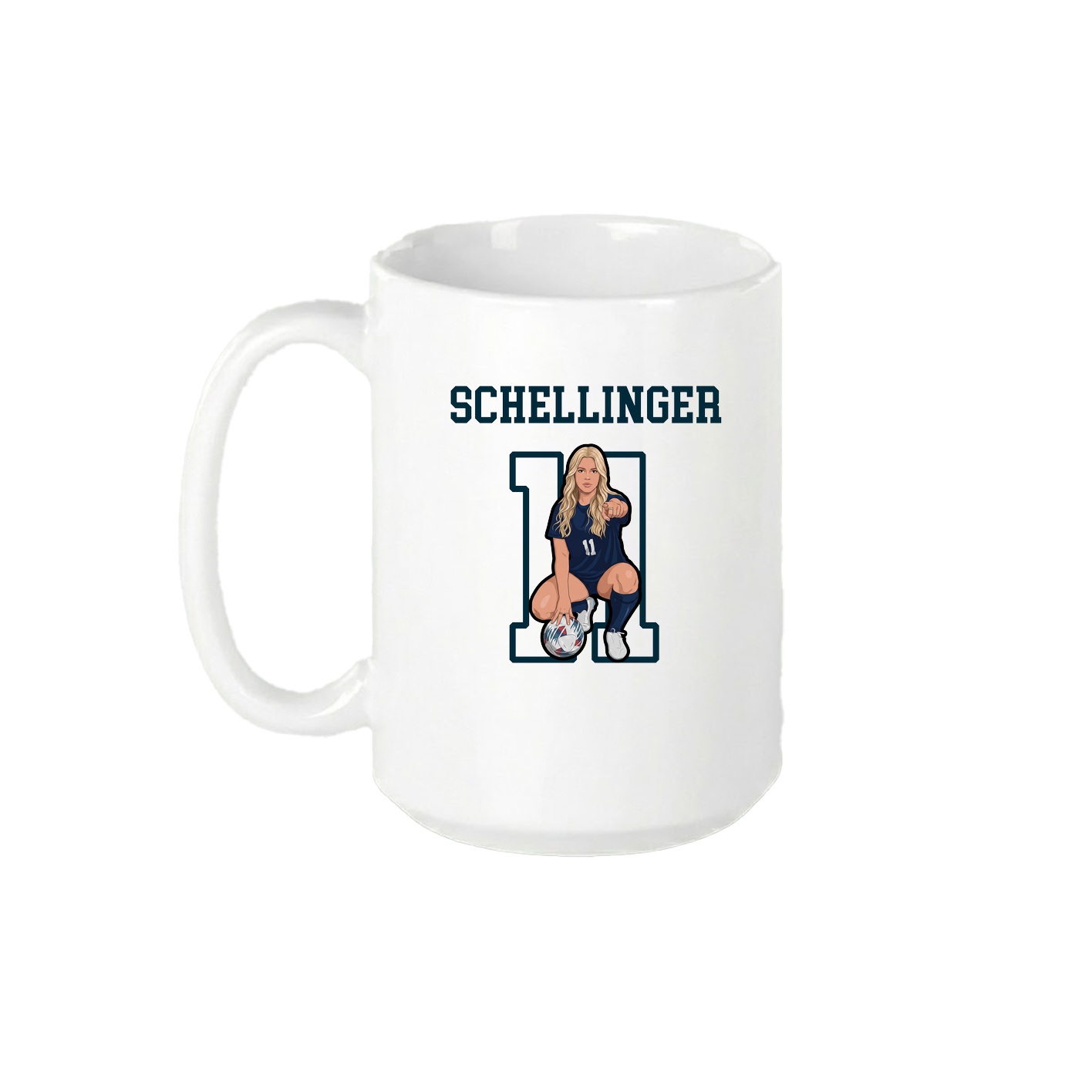 15oz Coffee Mug — Shirsey in White