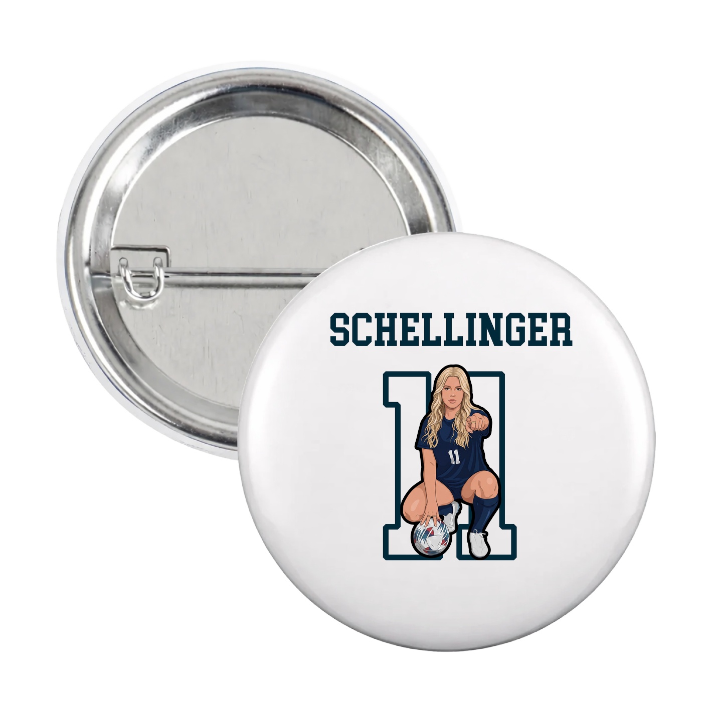 Game Day Button — Shirsey in White