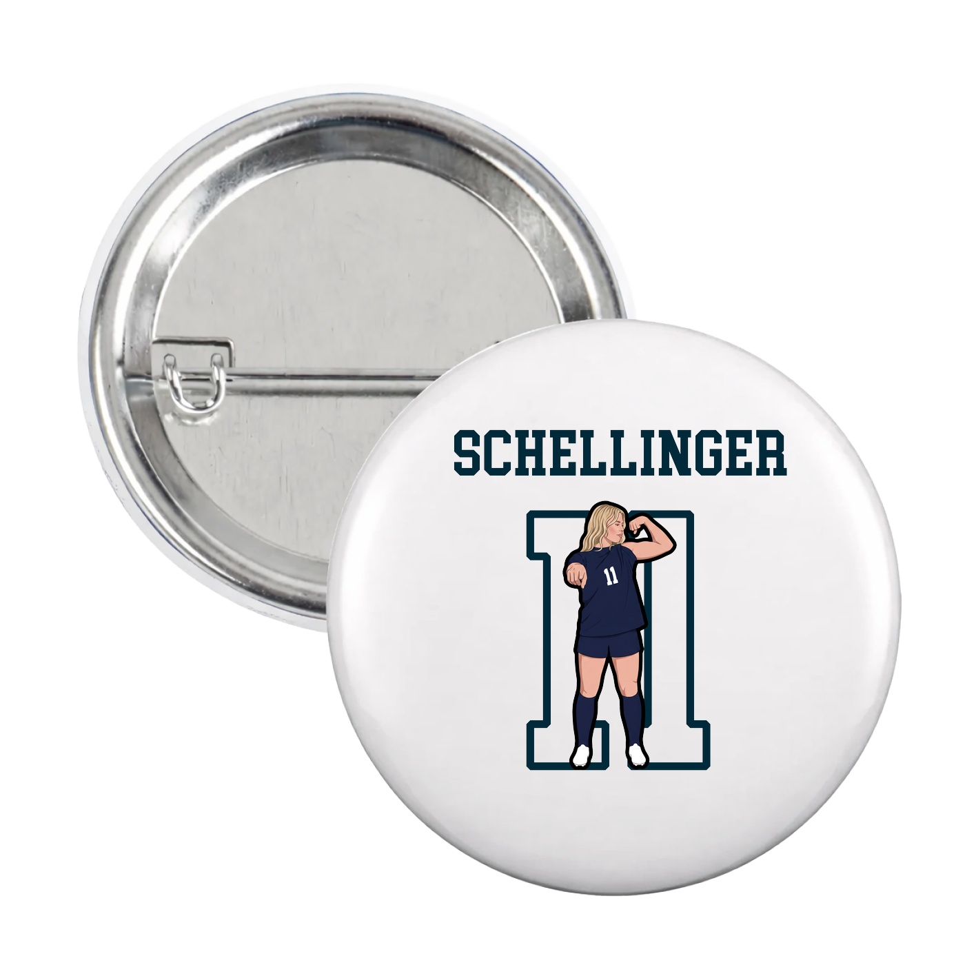 Game Day Button — Shirsey in White