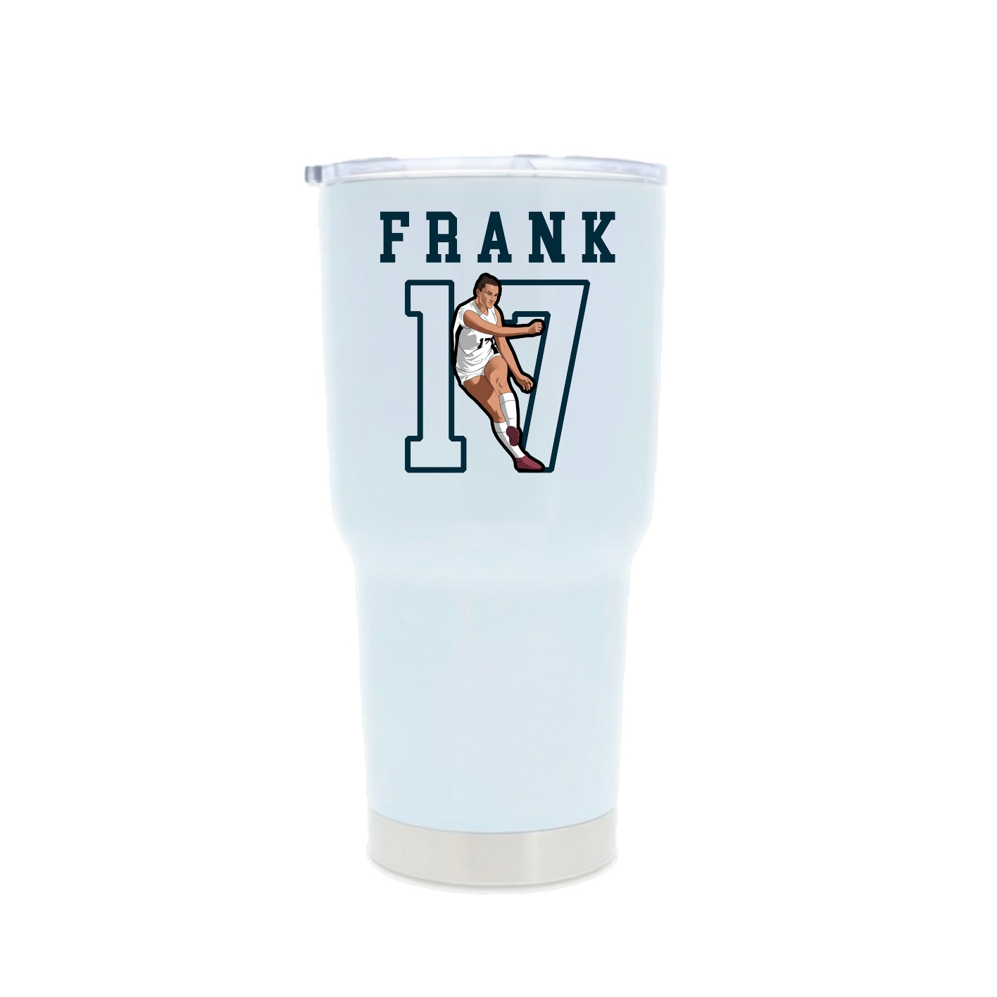 30oz Stainless Steel Tumbler — Shirsey in White