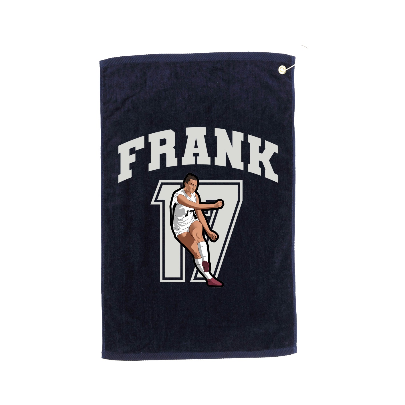 Golf Towel — Number in Navy