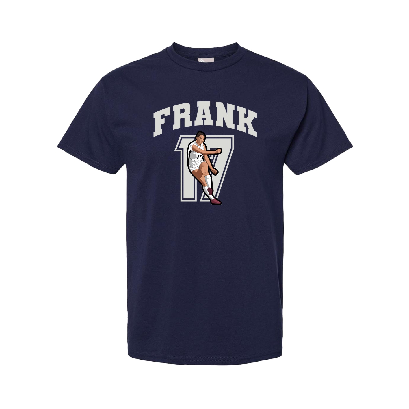 Youth Tee — Number in Navy