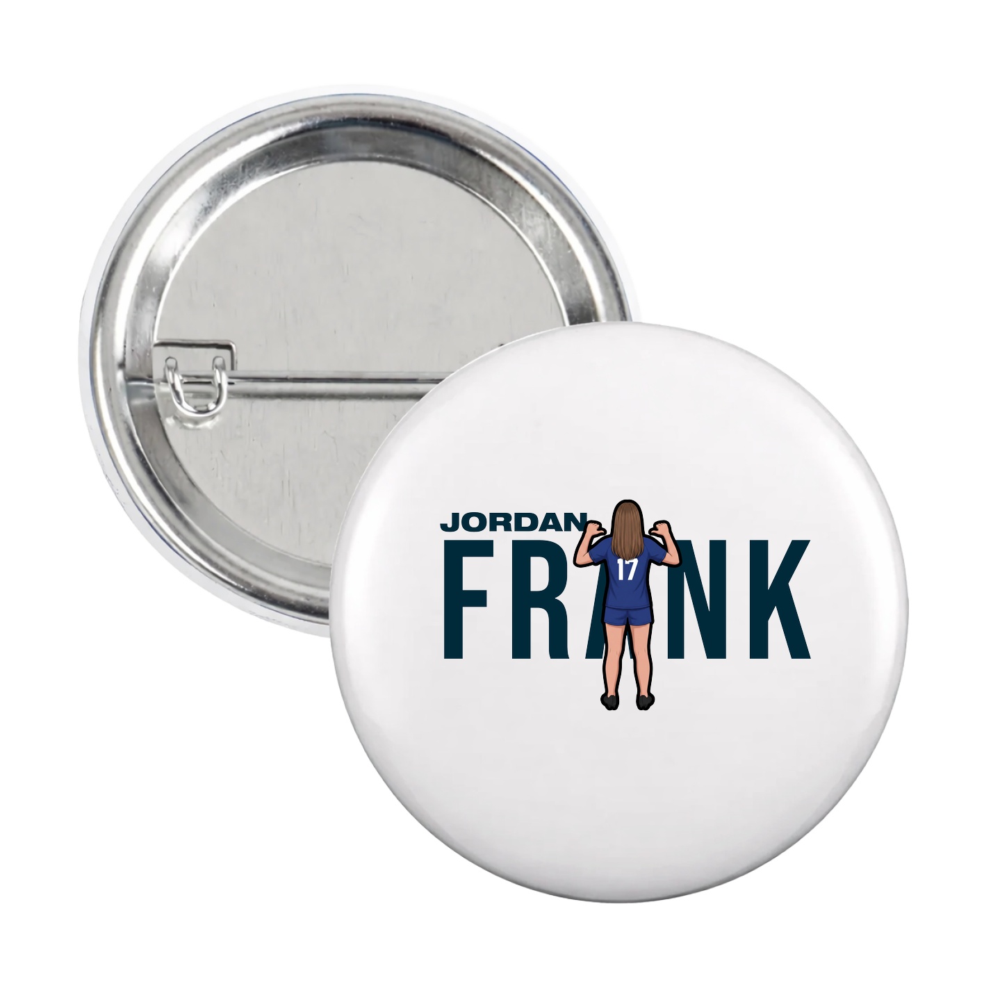 Game Day Button — Player Name in White