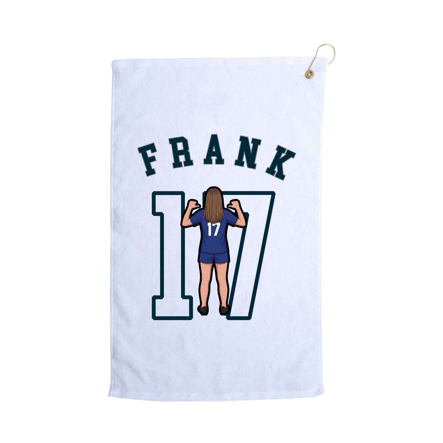 Golf Towel — Shirsey Arch in White