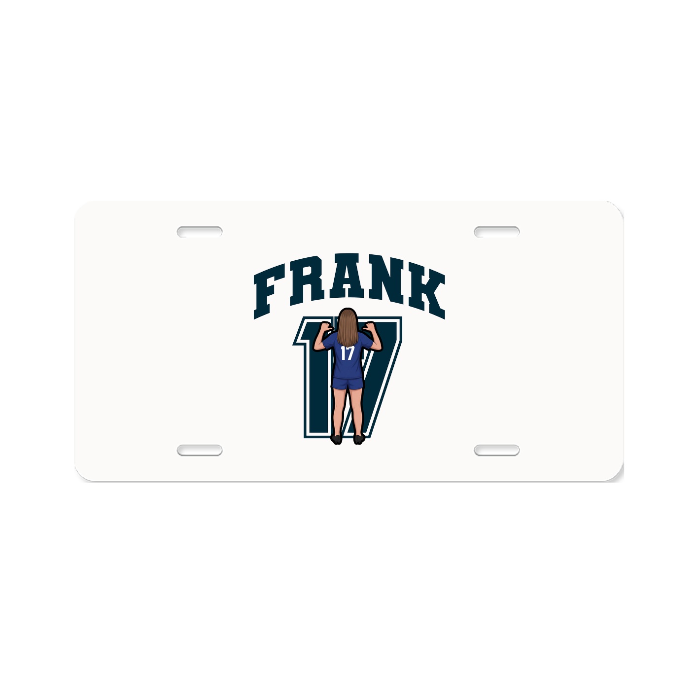 License Plate — Number in Classic