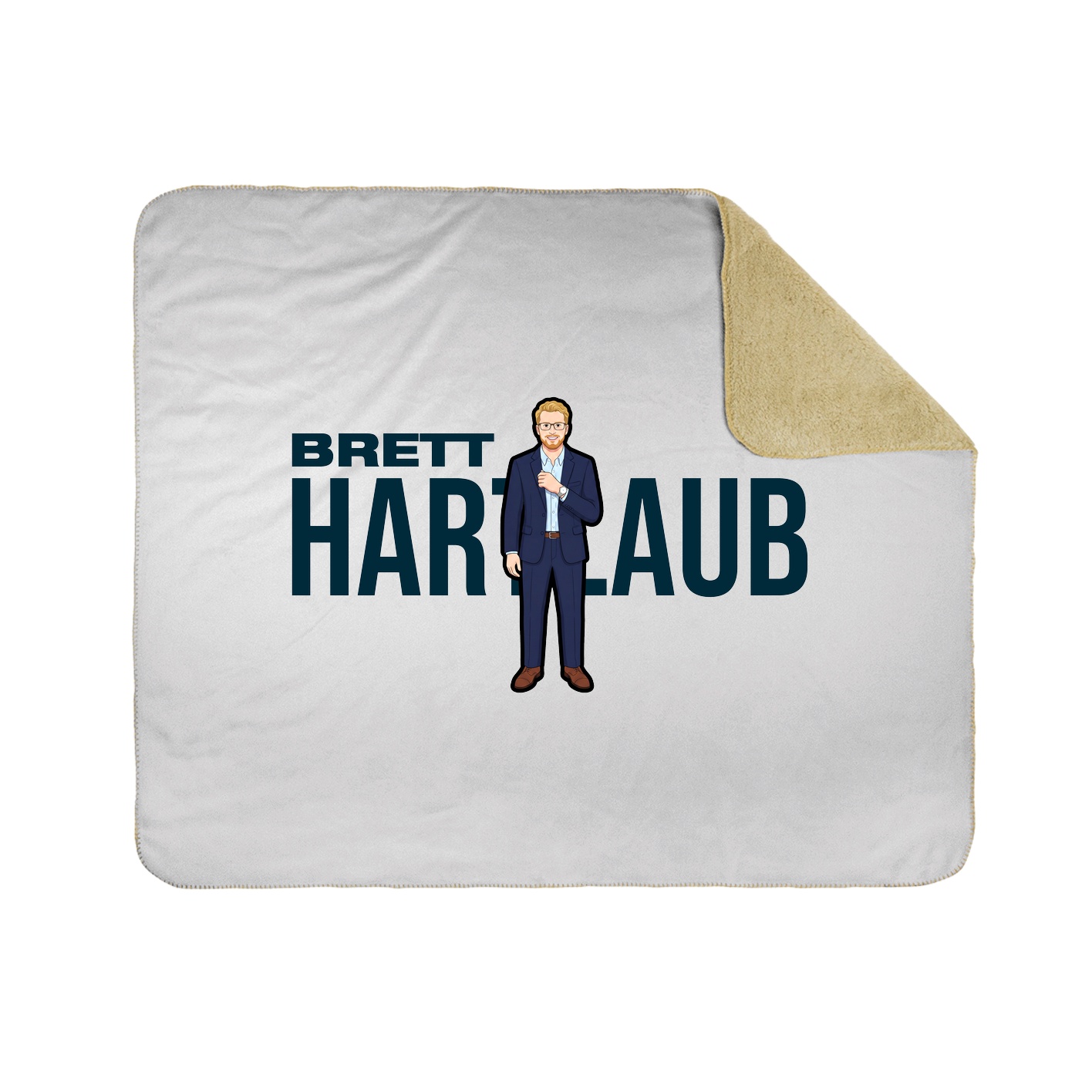Throw Blanket — Player Name in White
