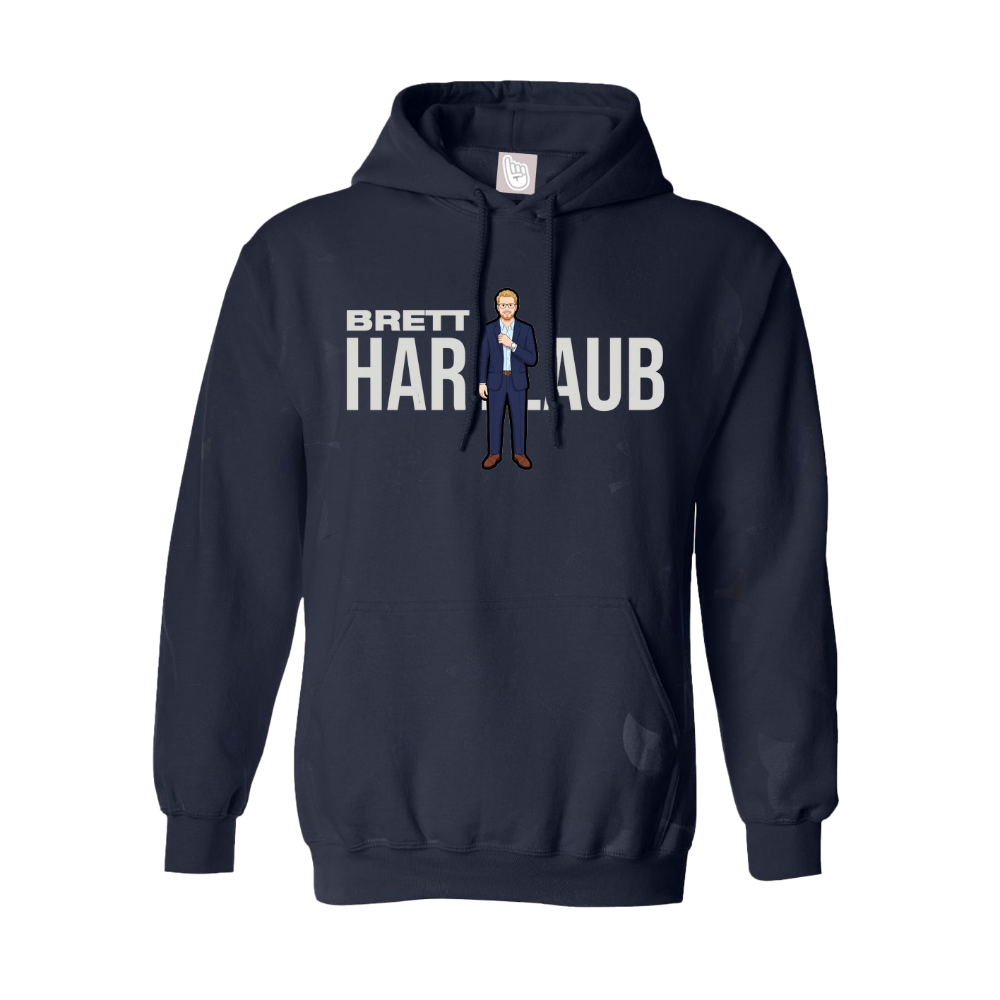 Hoodie — Player Name in Navy