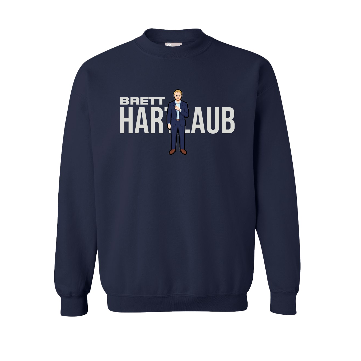Fleece Crew — Player Name in Navy