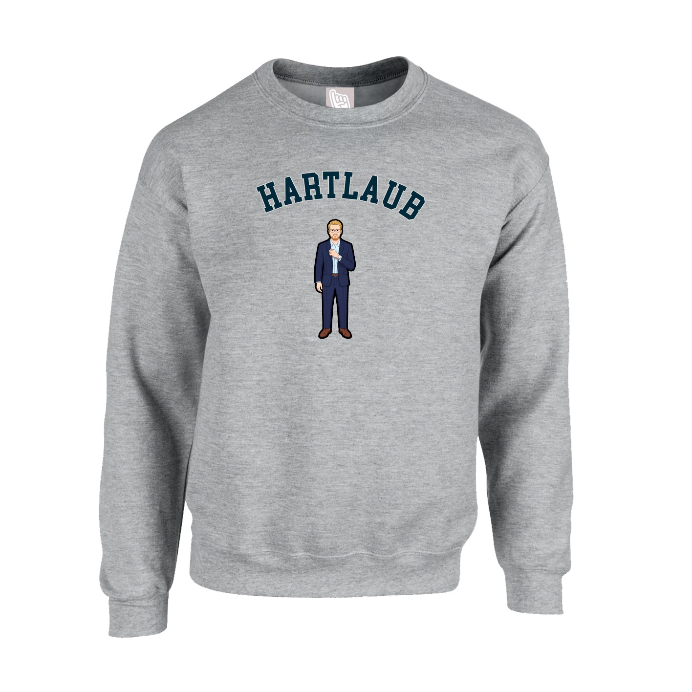 Fleece Crew — Shirsey Arch in Grey