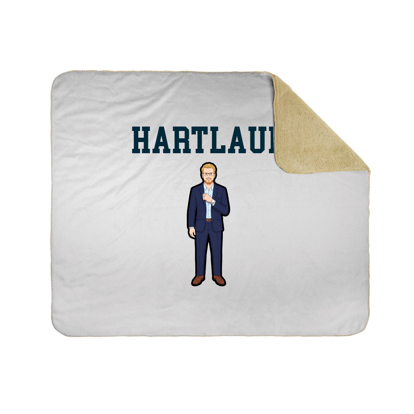 Throw Blanket — Shirsey in White