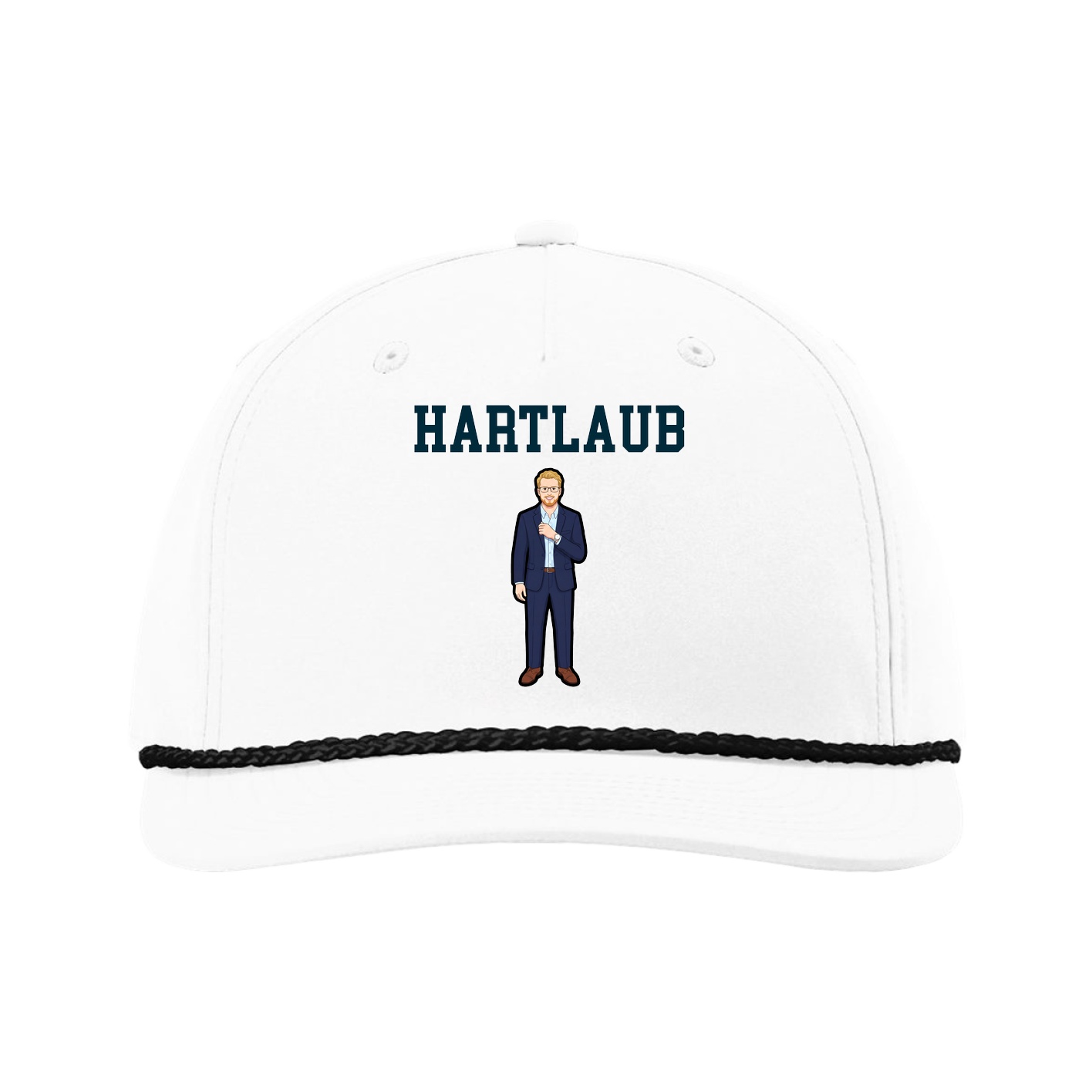 Five-Panel Classic Rope Cap — Shirsey in White