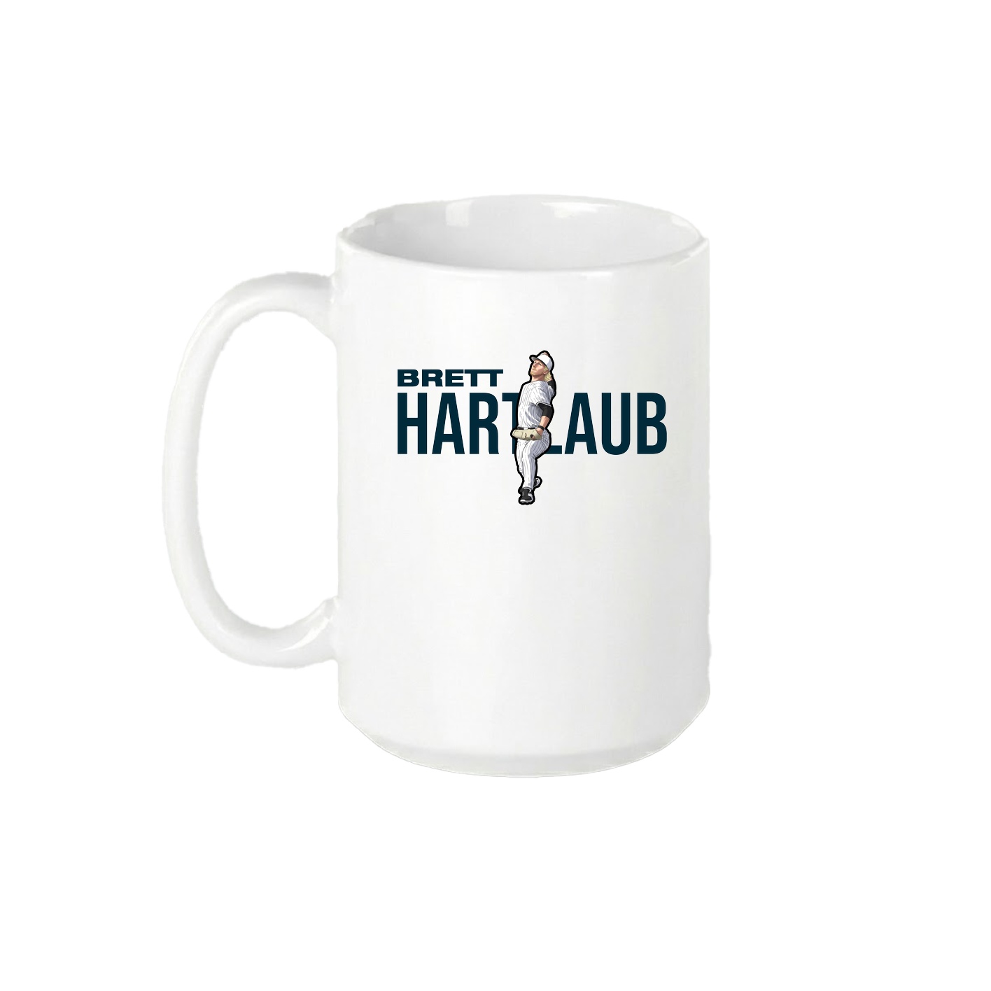 15oz Coffee Mug — Player Name in White