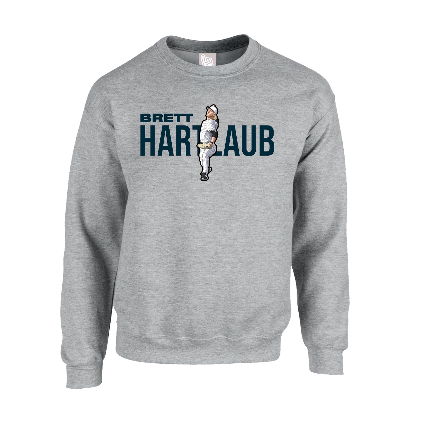 Fleece Crew — Player Name in Grey