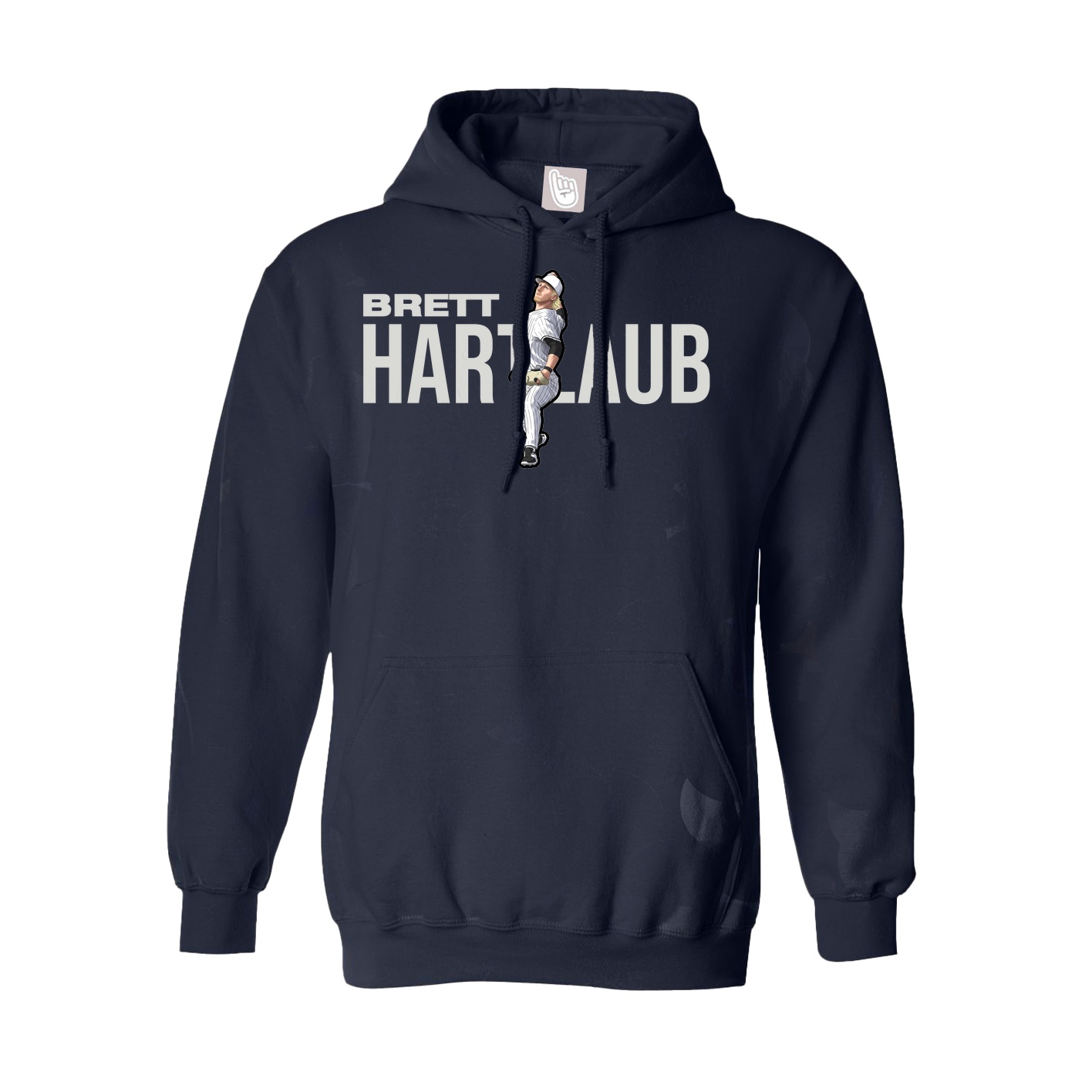 Youth Hoodie — Player Name in Navy
