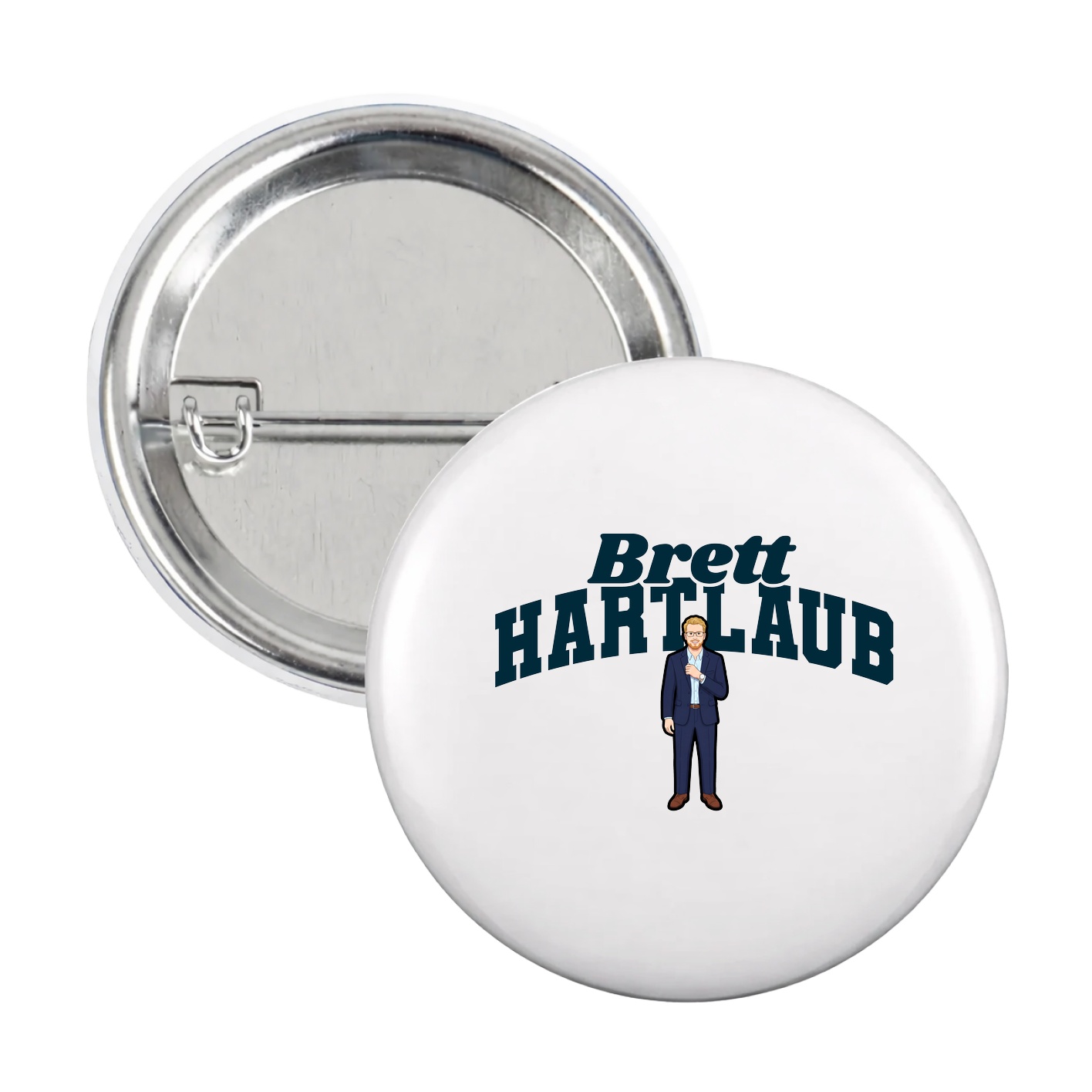 Game Day Button — Signature Arch in White